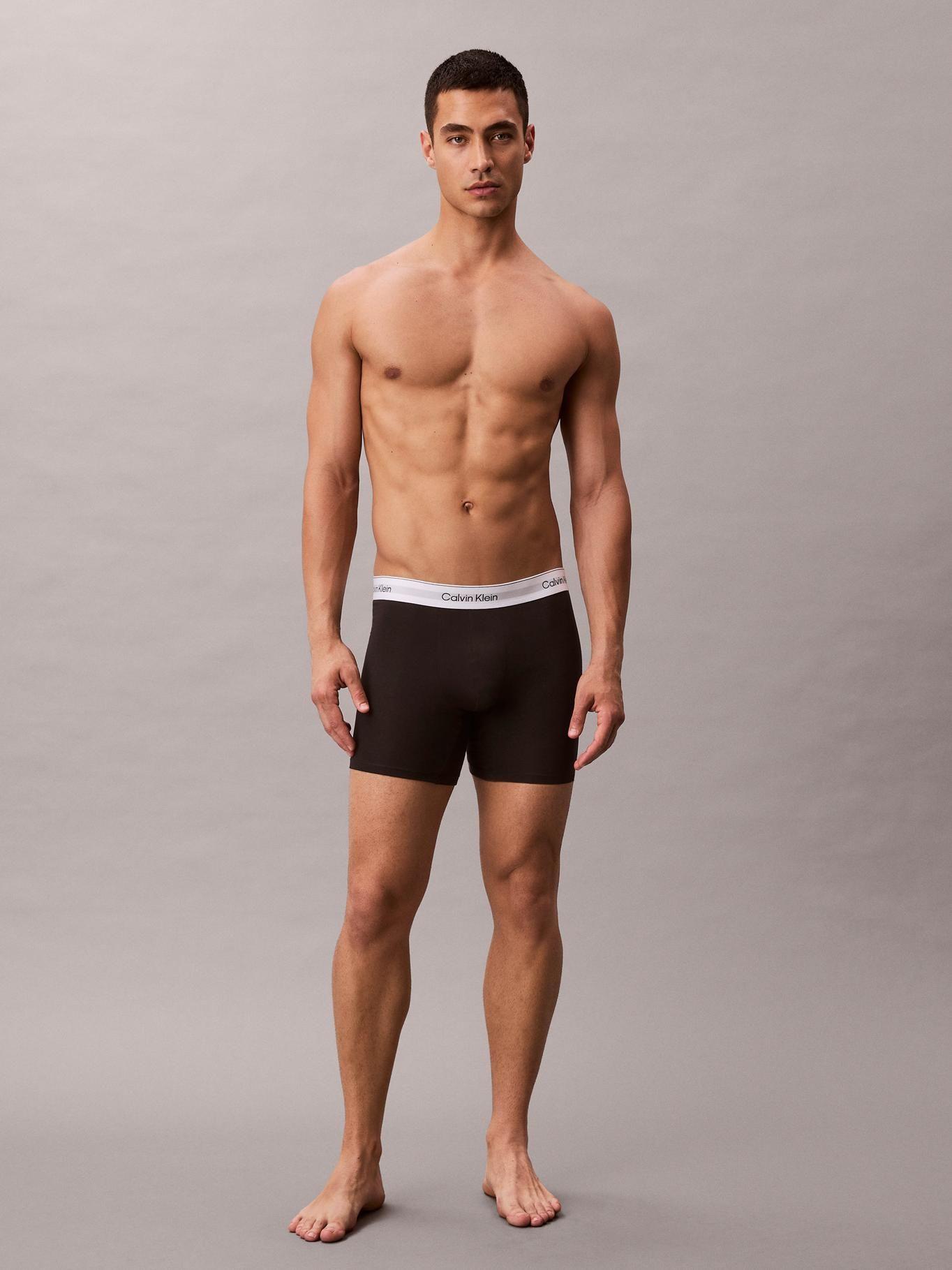 Pack 3 Bóxers Icon Cotton Stretch Negro Calvin Klein-2