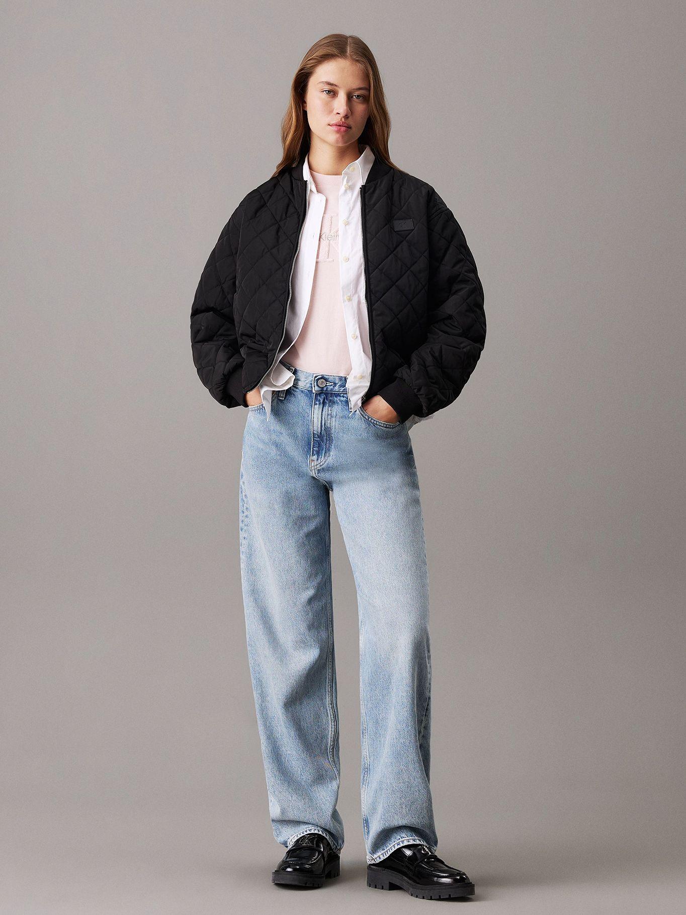 Chaqueta bomber acolchada holgada Negro Calvin Klein-1