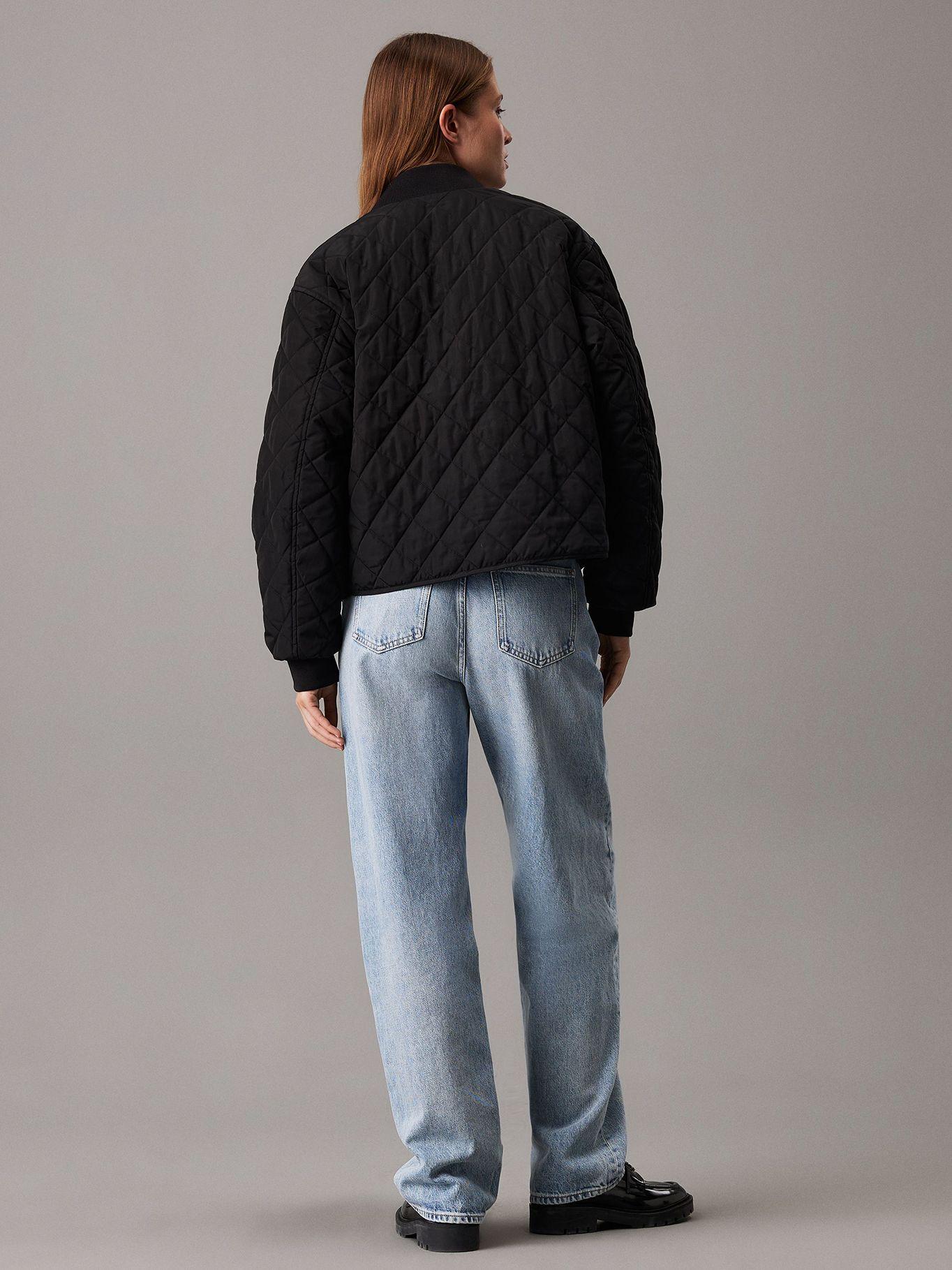 Chaqueta bomber acolchada holgada Negro Calvin Klein-2