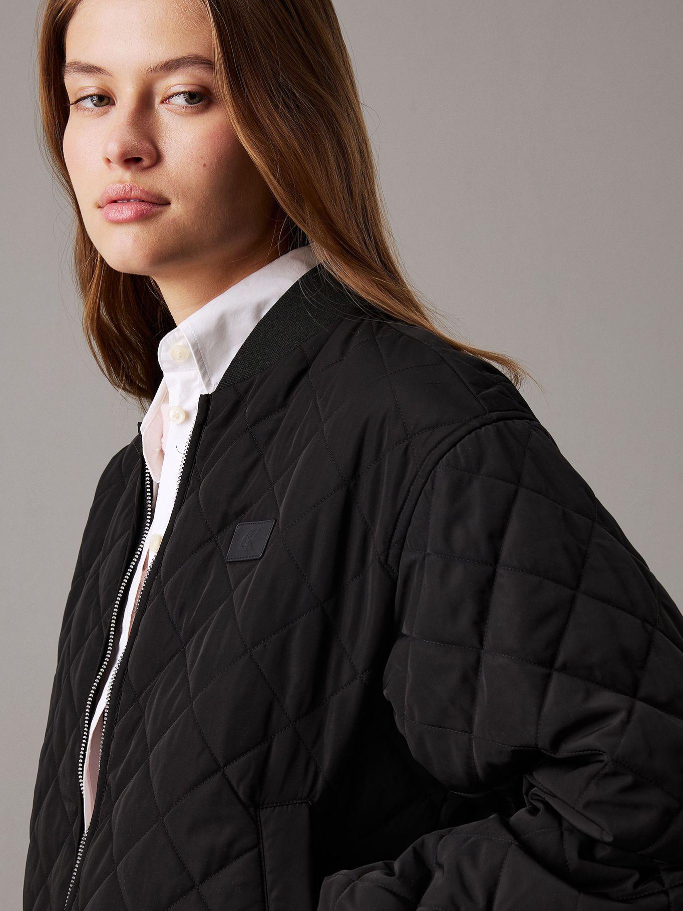 Chaqueta bomber acolchada holgada Negro Calvin Klein-3