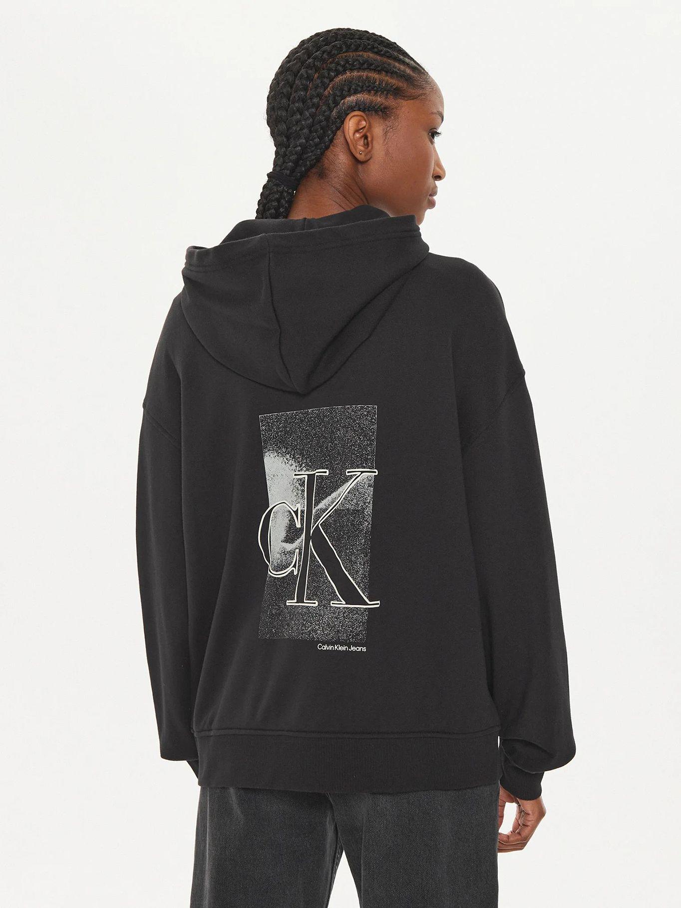 Polerón Diffused Ck Zip Negro Calvin Klein-2