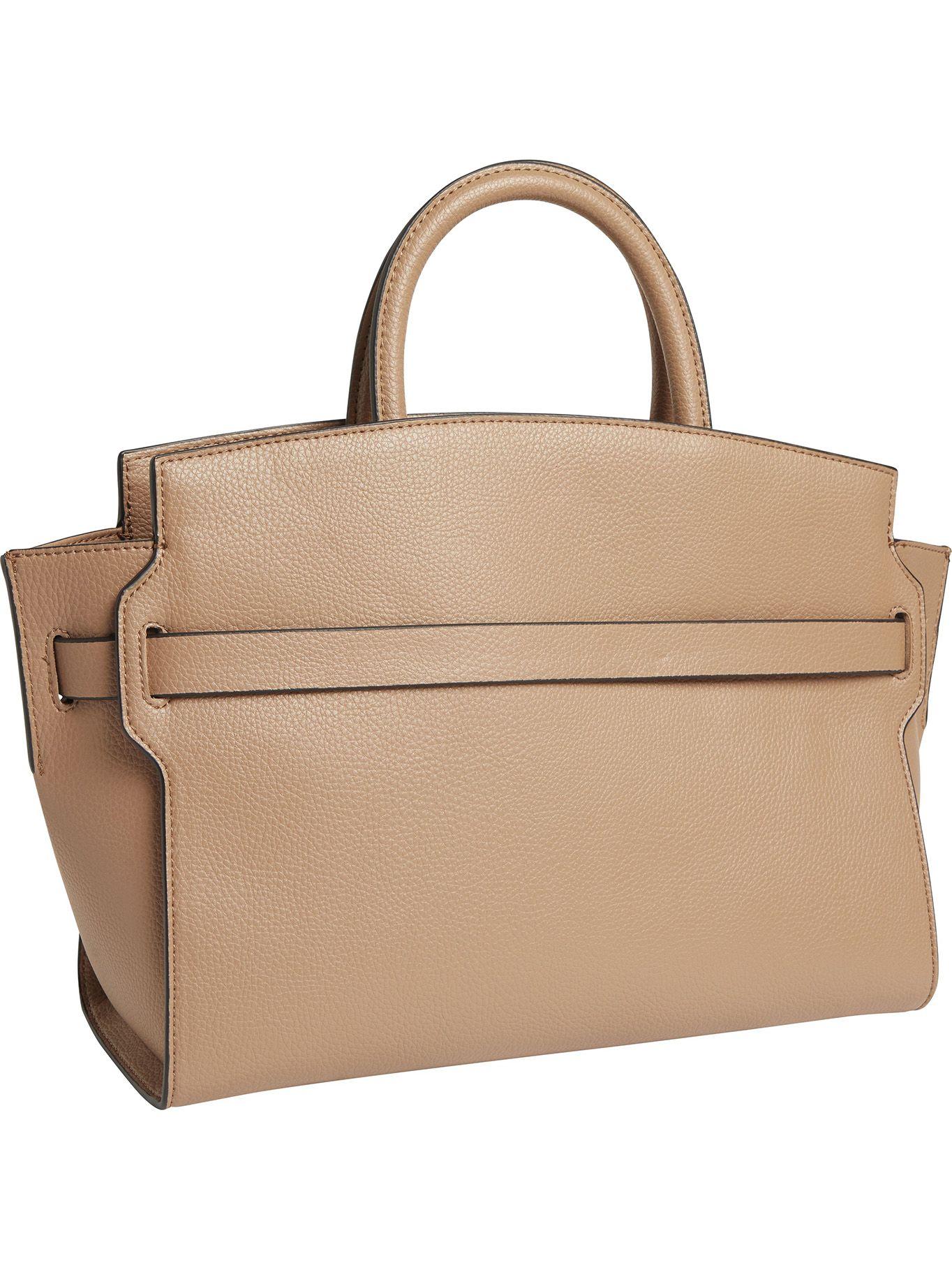 Cartera Ck Code Tote Café Calvin Klein-1