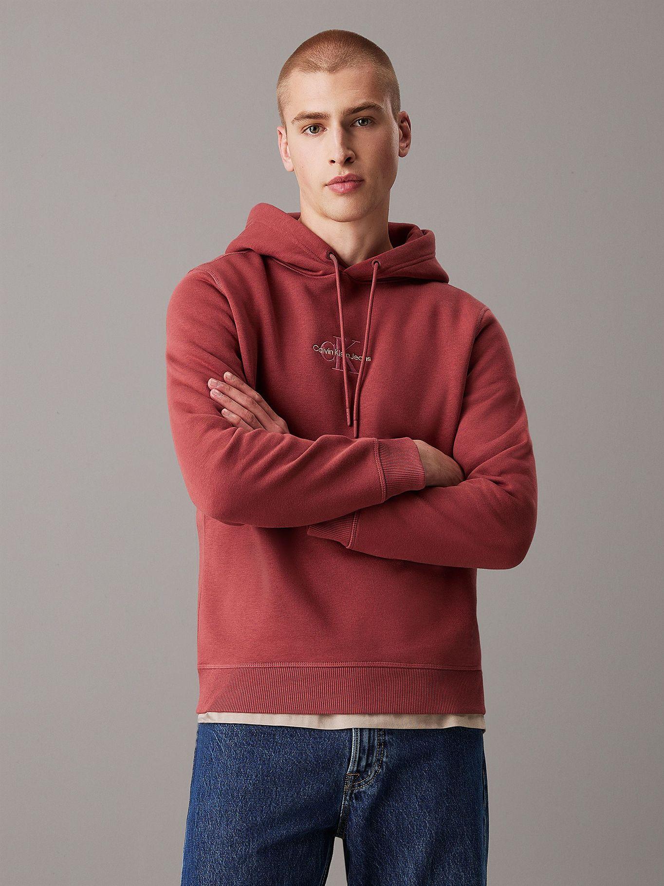 Polerón con Gorro Monologo VAI Rojo Calvin Klein-0