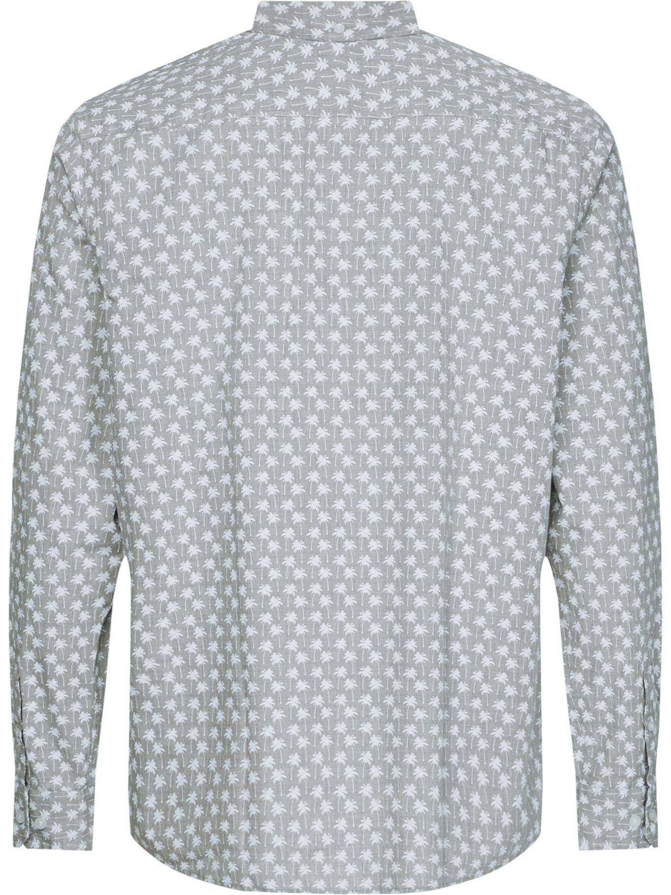 Camisa Palm Print Gris Calvin Klein-1
