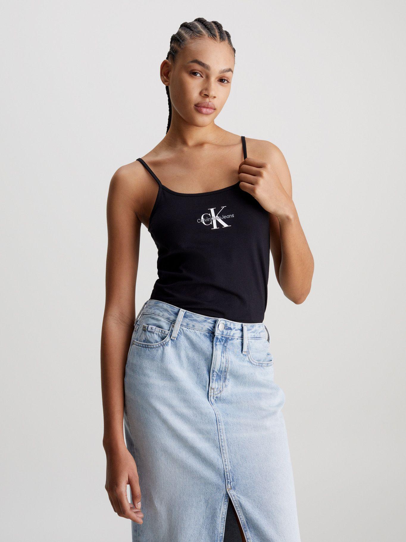 Polera Monologo Strappy Negro Calvin Klein-0