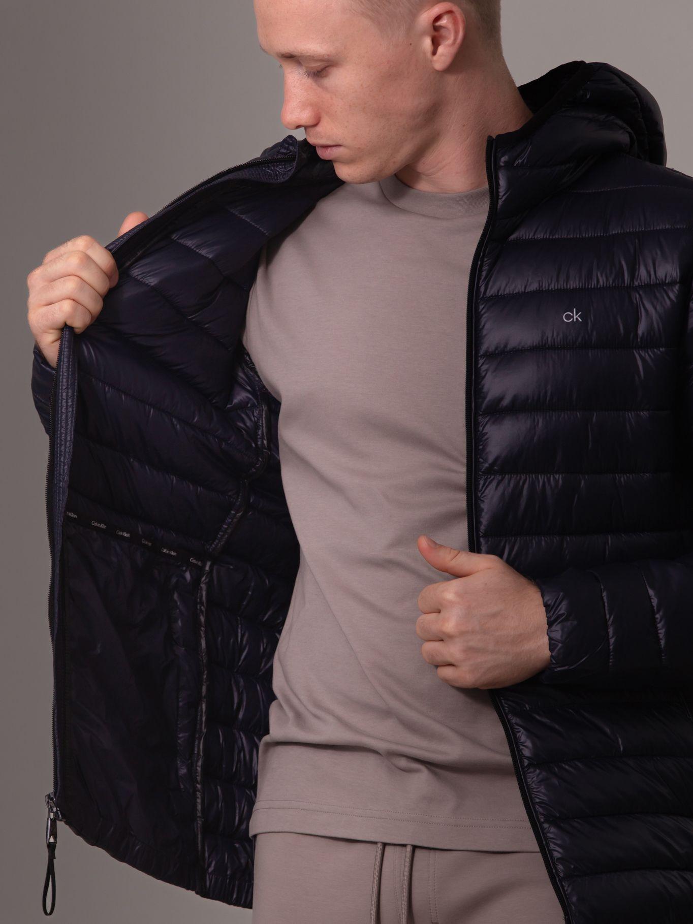 Parka con Gorro Packable TN0 Azul Calvin Klein-4