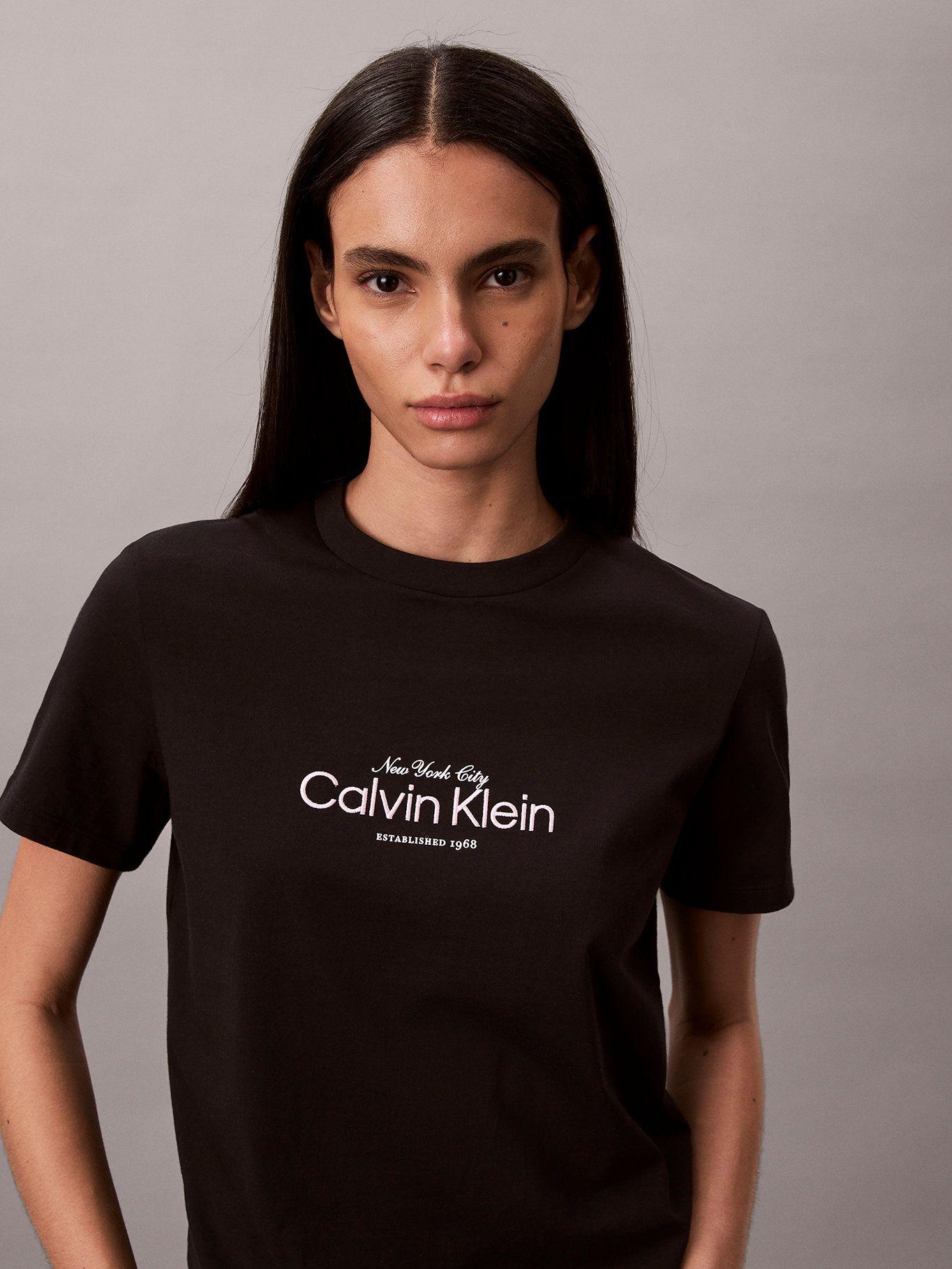 Polera Clásica con Logo Negro Calvin Klein-4