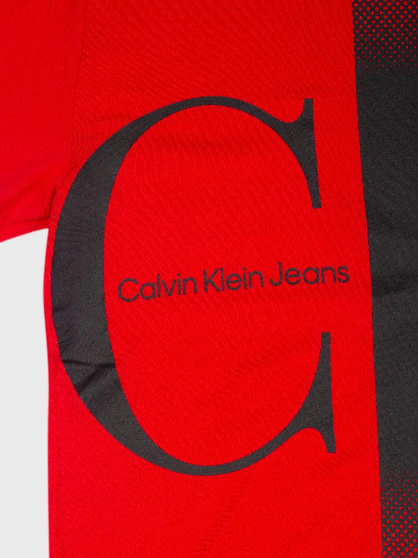 Polera Niño Fadeout Rojo Calvin Klein-3