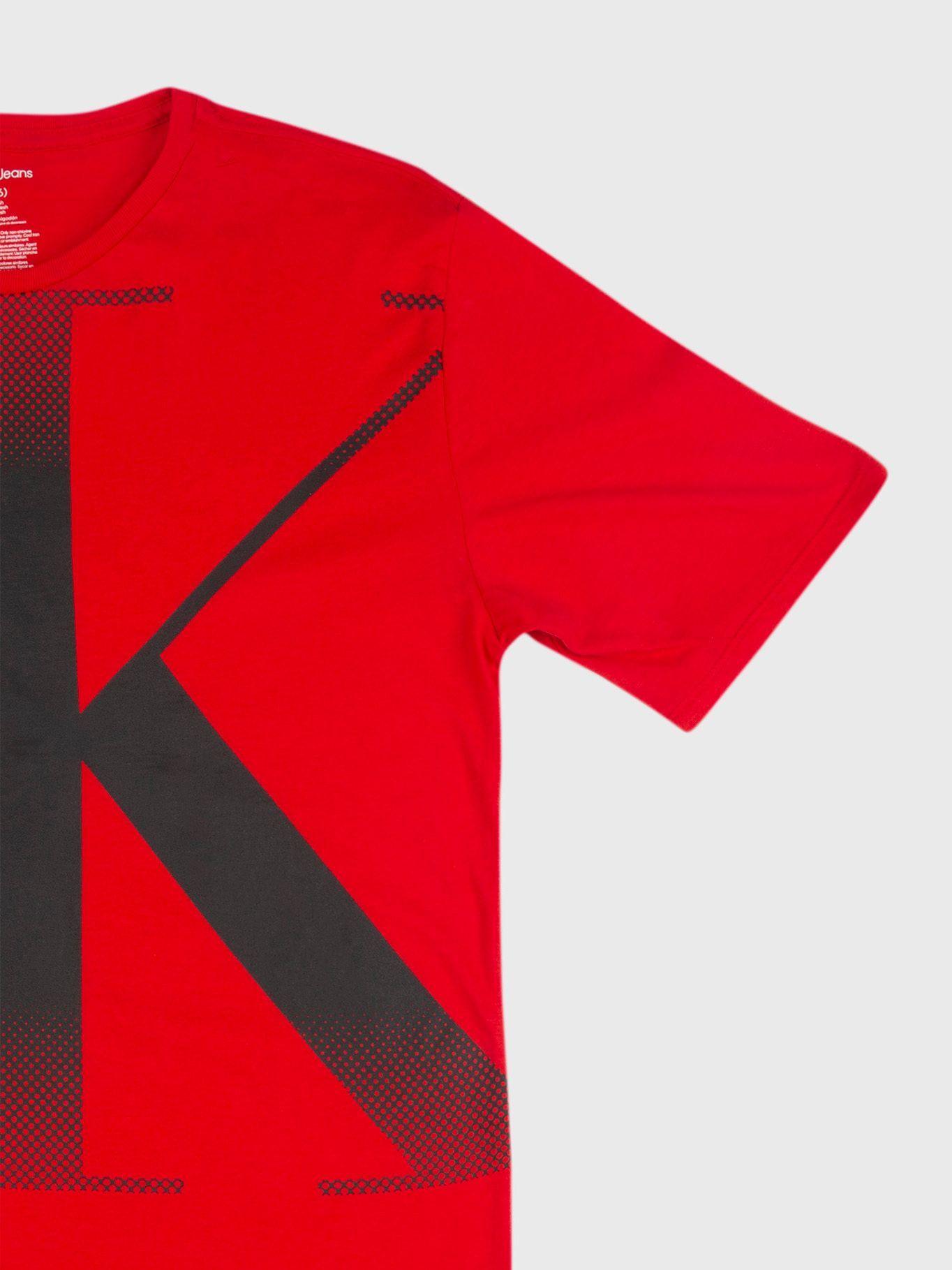Polera Niño Fadeout Rojo Calvin Klein-2