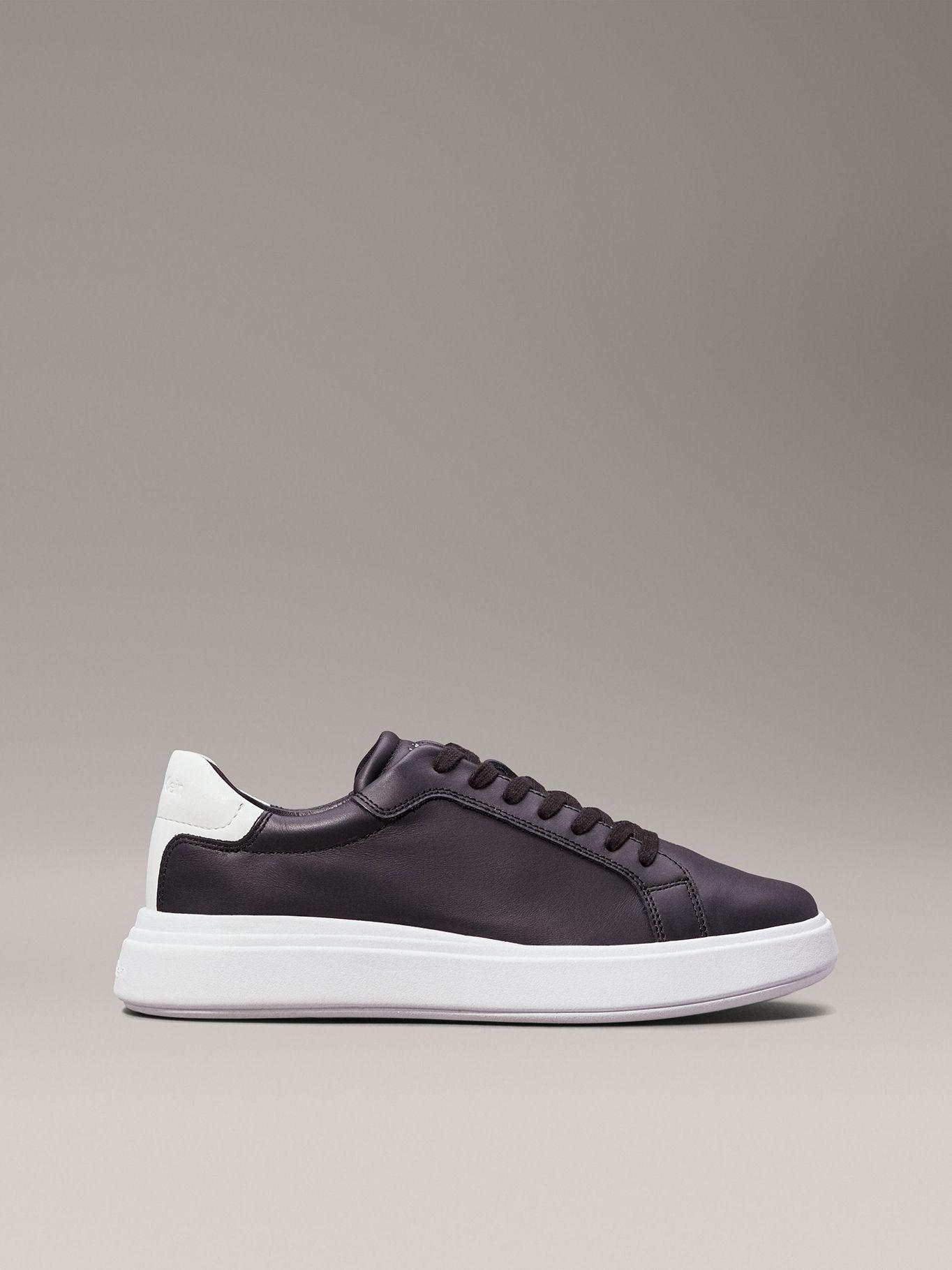 Zapatillas de Cuero Low Top Lace Negro Calvin Klein-4