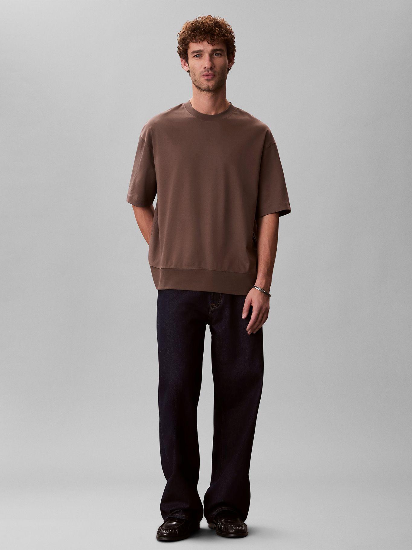 Polera Interlock Premium Cafe Calvin Klein-1