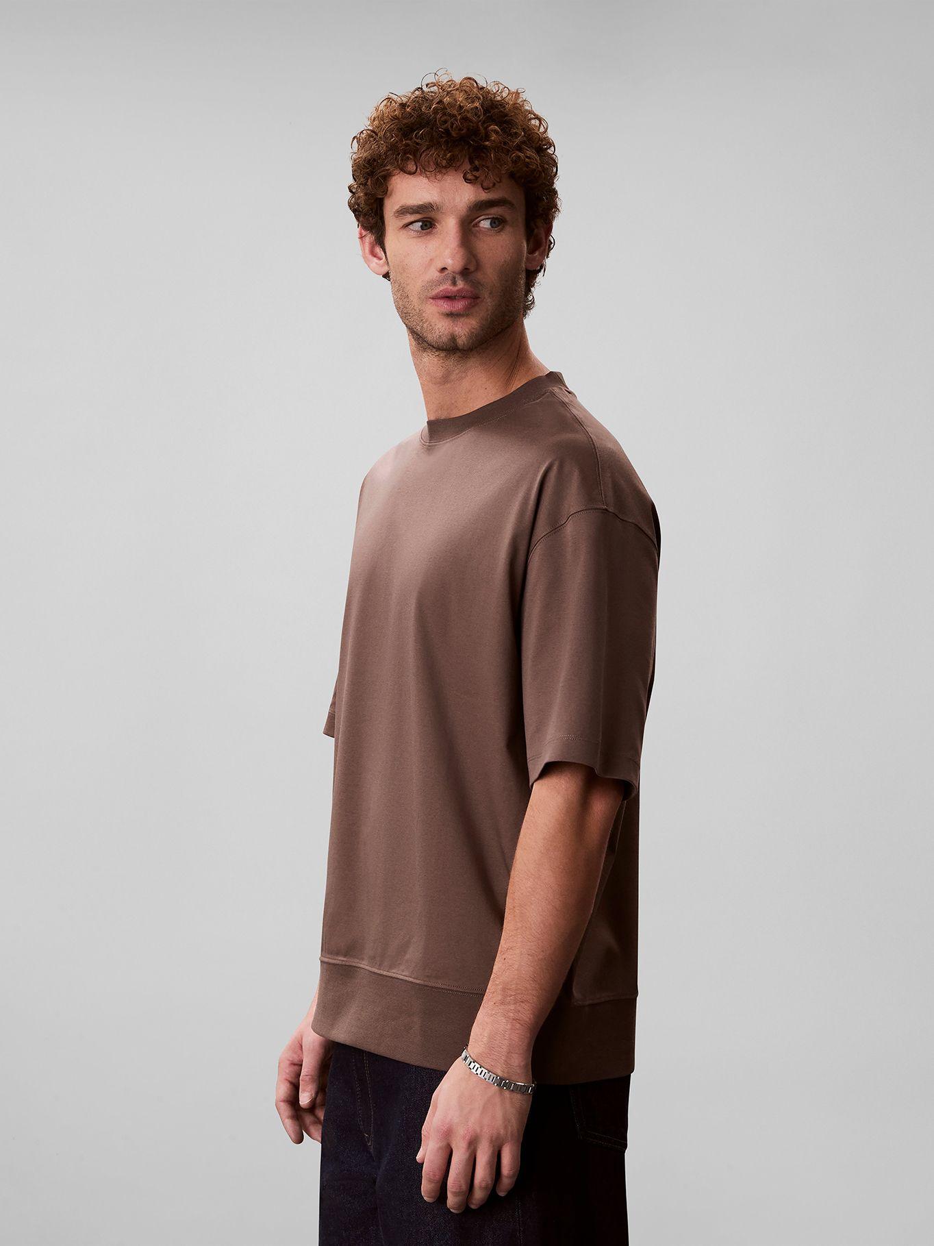 Polera Interlock Premium Cafe Calvin Klein-3
