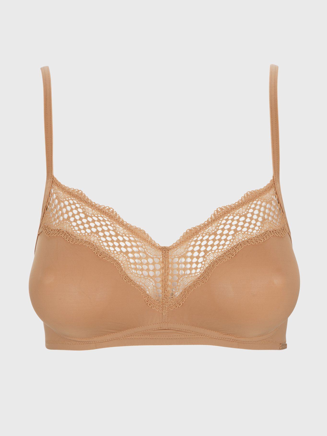 Bralette Unlined Mirror Lace Dorado Calvin Klein-0