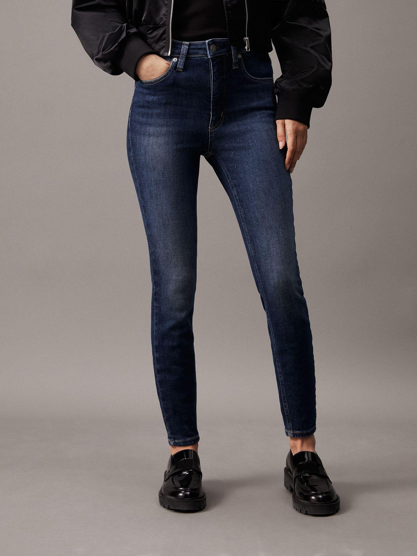 Jeans High Rise Super Skinny  Azul 1BJ Calvin Klein-0