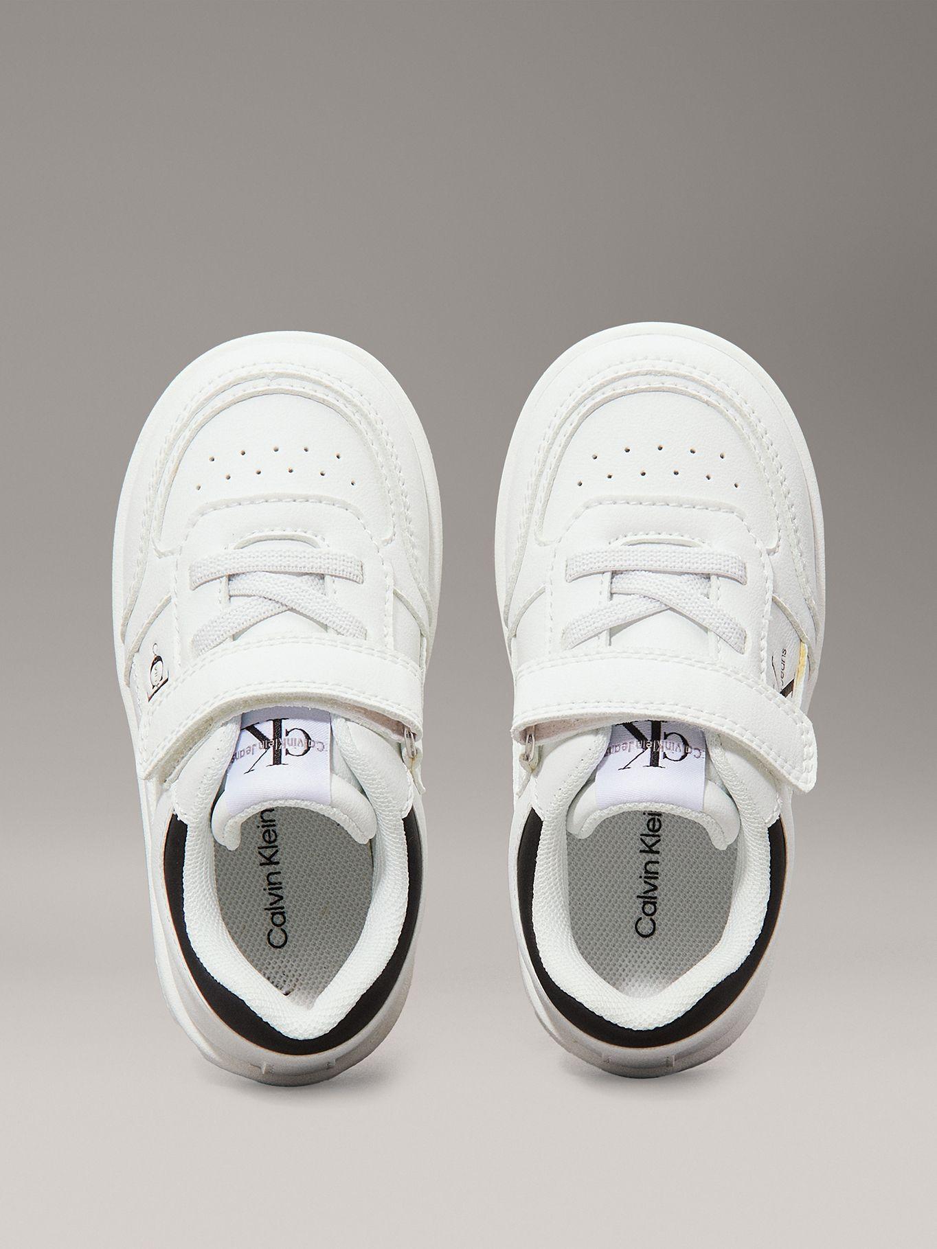Zapatillas Niño de Cordón y Velcro Blanco Calvin Klein-2
