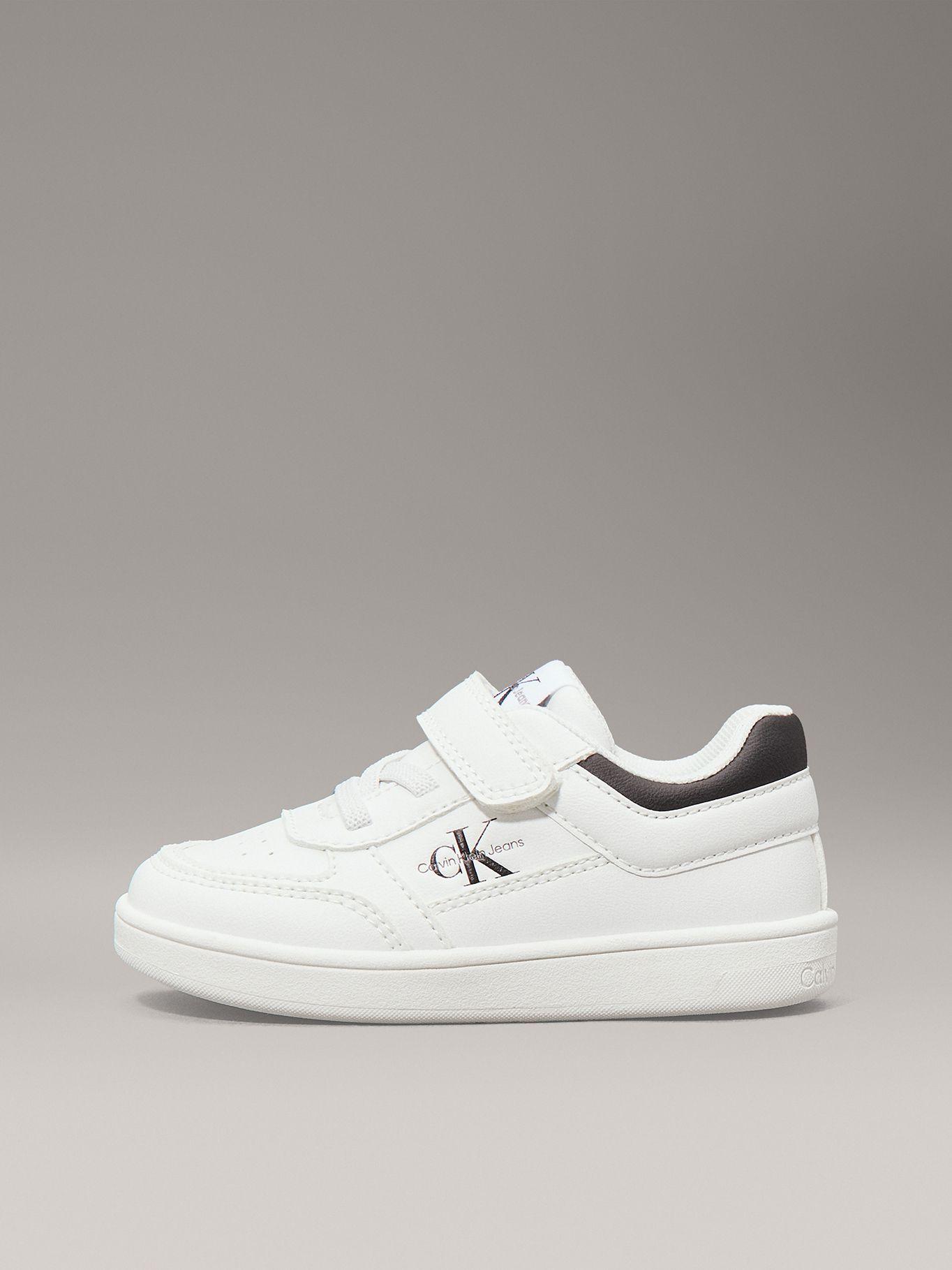 Zapatillas Niño de Cordón y Velcro Blanco Calvin Klein-5