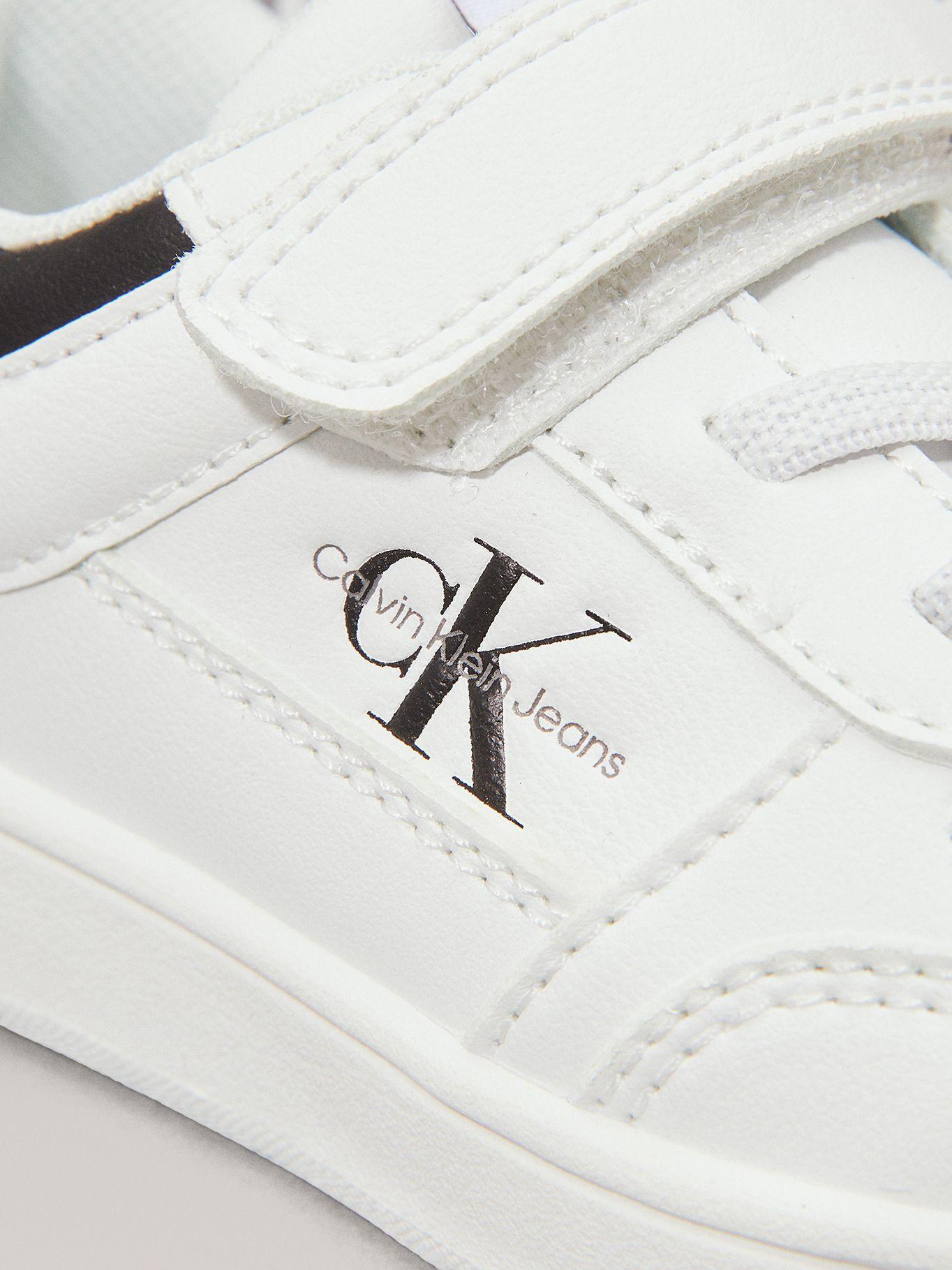 Zapatillas Niño de Cordón y Velcro Blanco Calvin Klein-6
