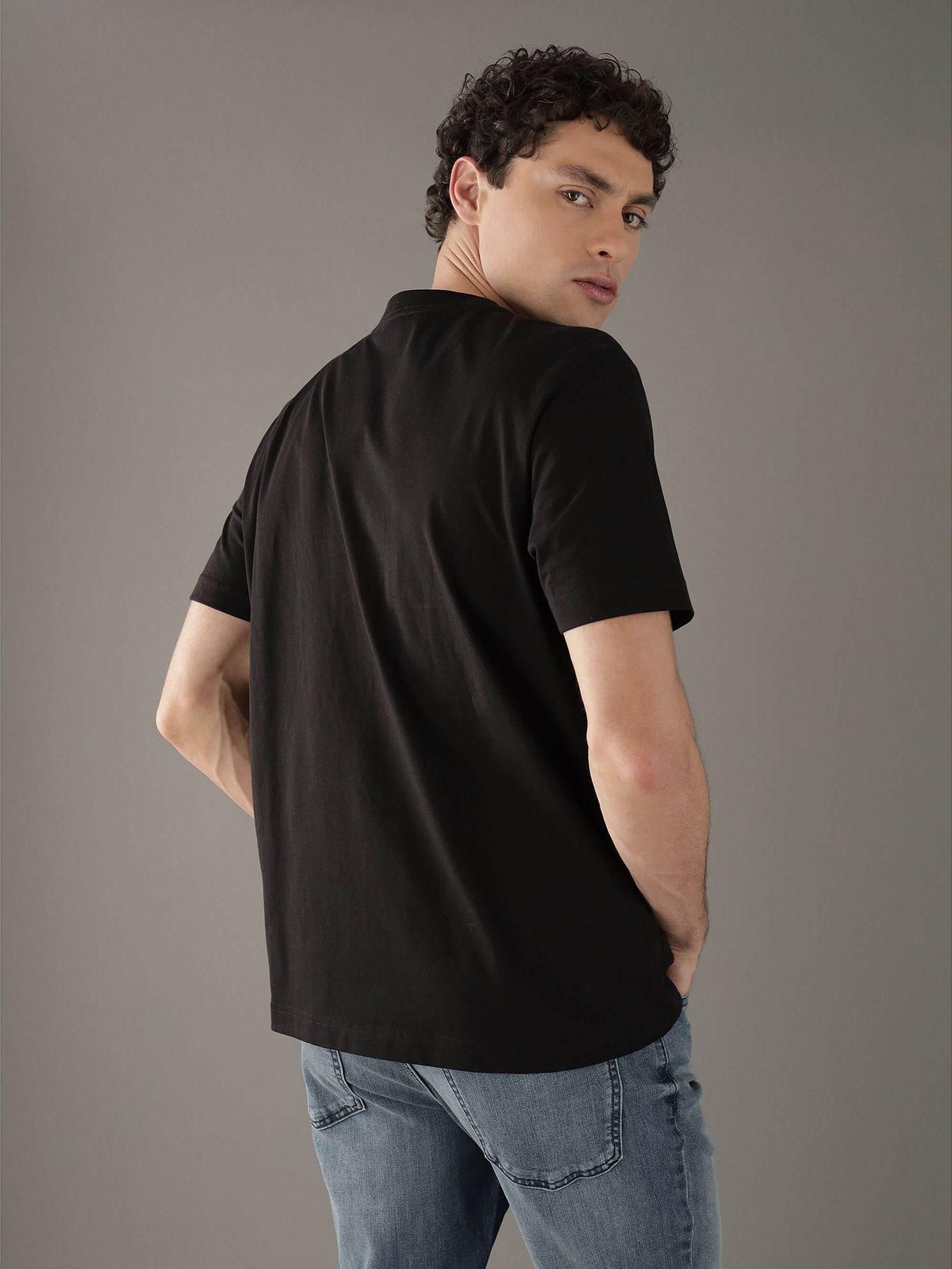 Polera con monograma brillante Negro Calvin Klein-2