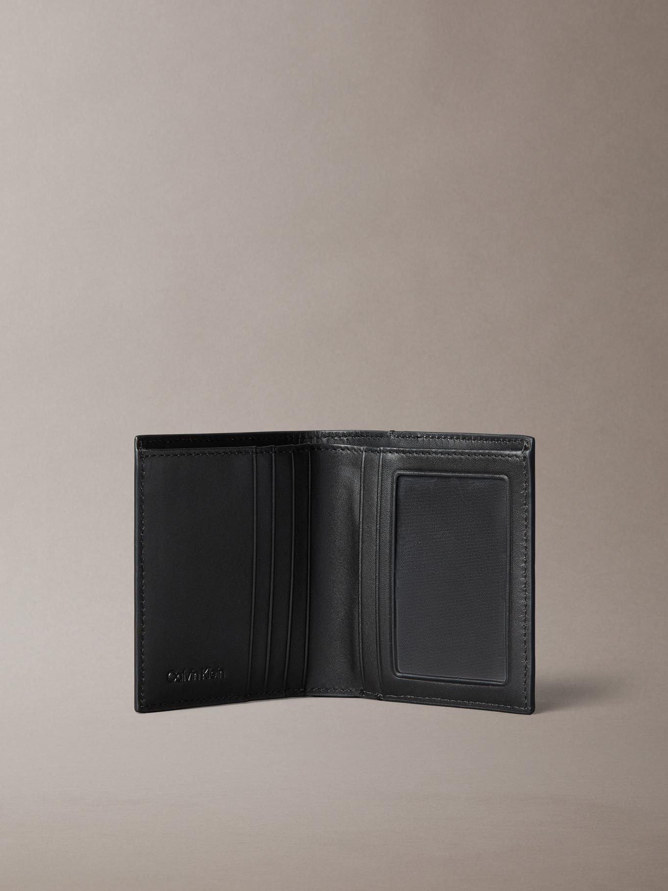 Billetera y Tarjetero de Cuero Rfid Negro Calvin Klein-2