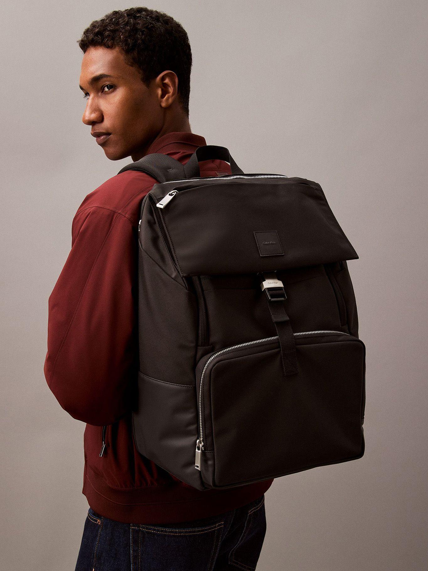 Mochila Utility Flap Negro Calvin Klein-4