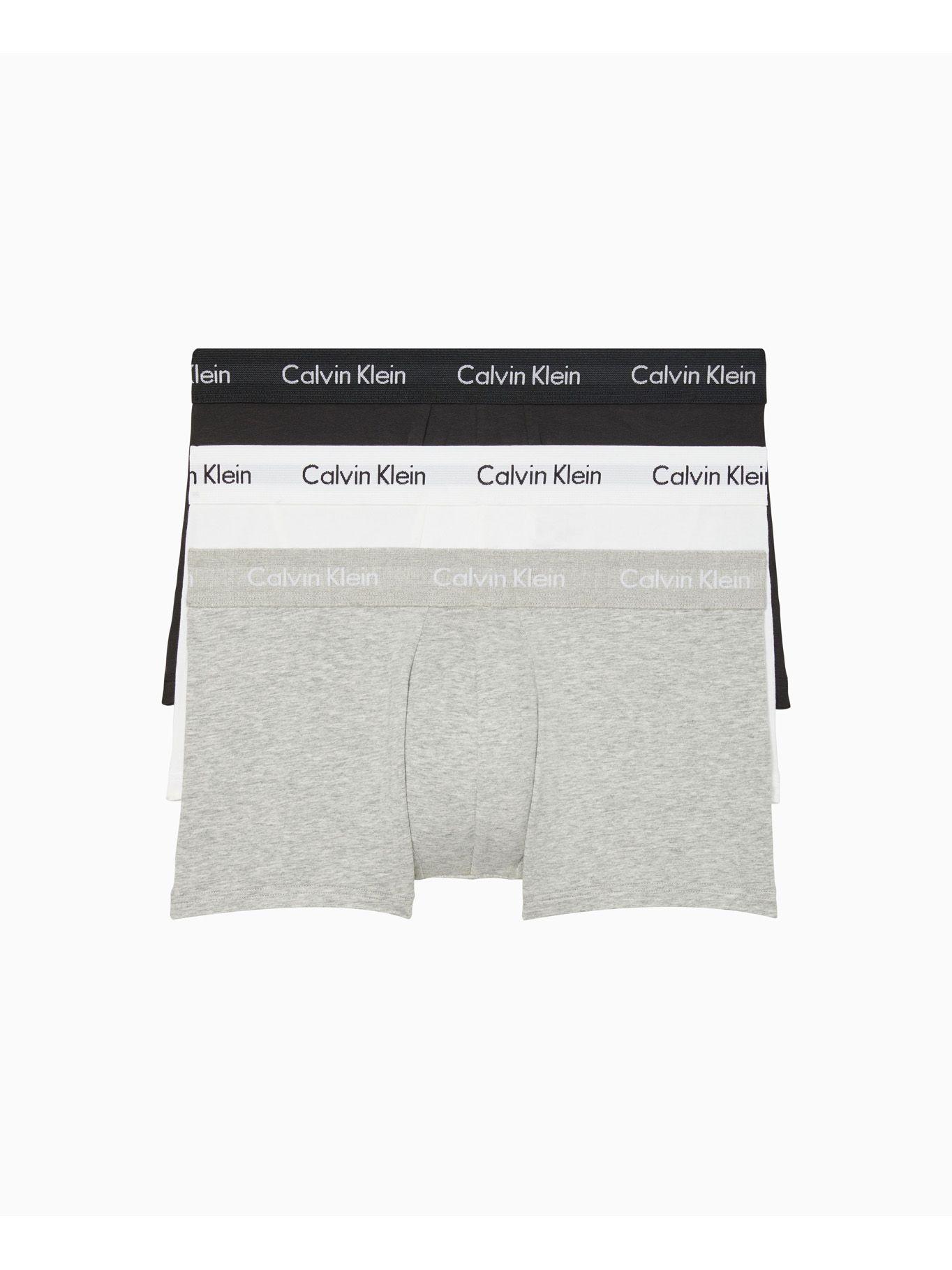 Paquete de 3 bóxers de tiro bajo Blanco Calvin Klein-0