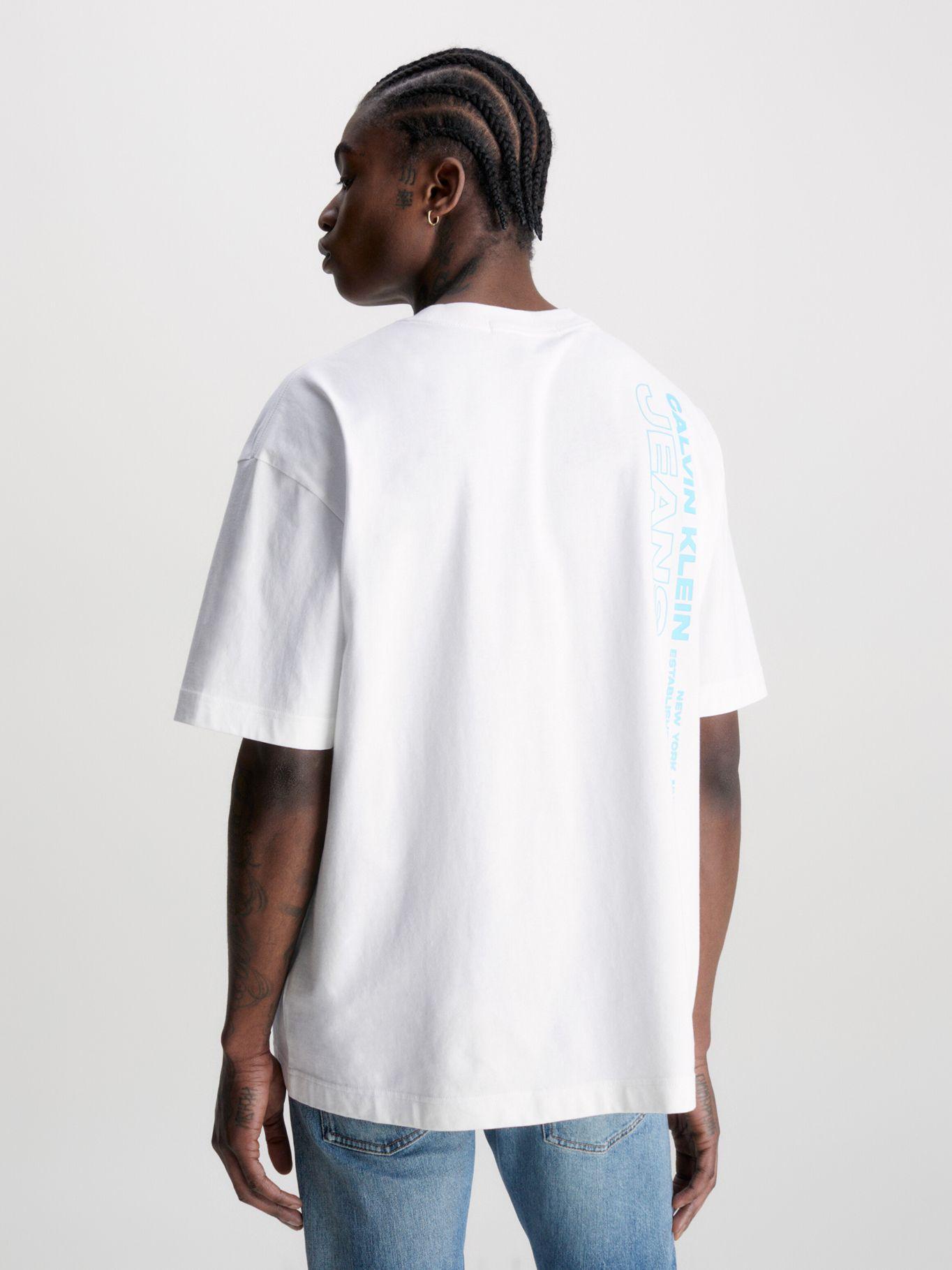 Polera Oversized Stacked Blanco Calvin Klein-2