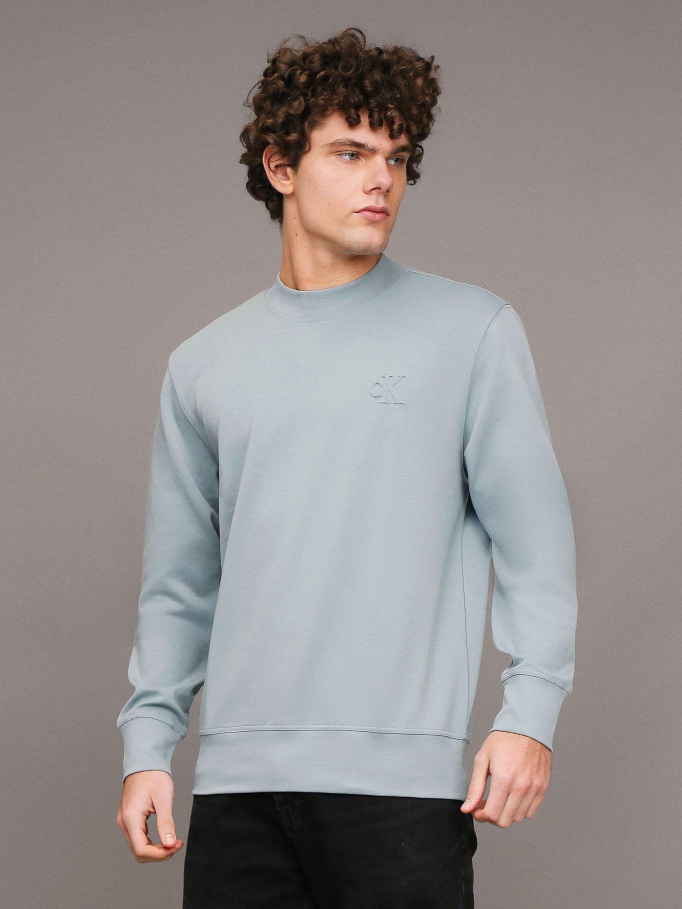 Polerón Interlock Celeste Calvin Klein-0