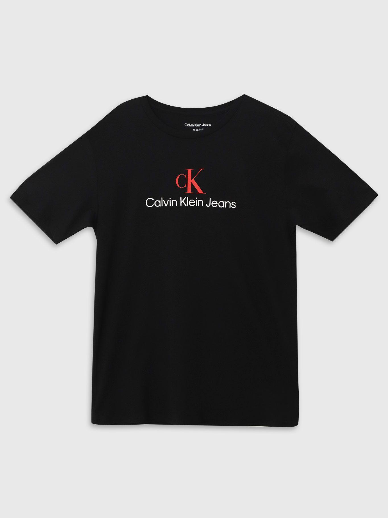 Polera Niño Centered Negro Calvin Klein-0