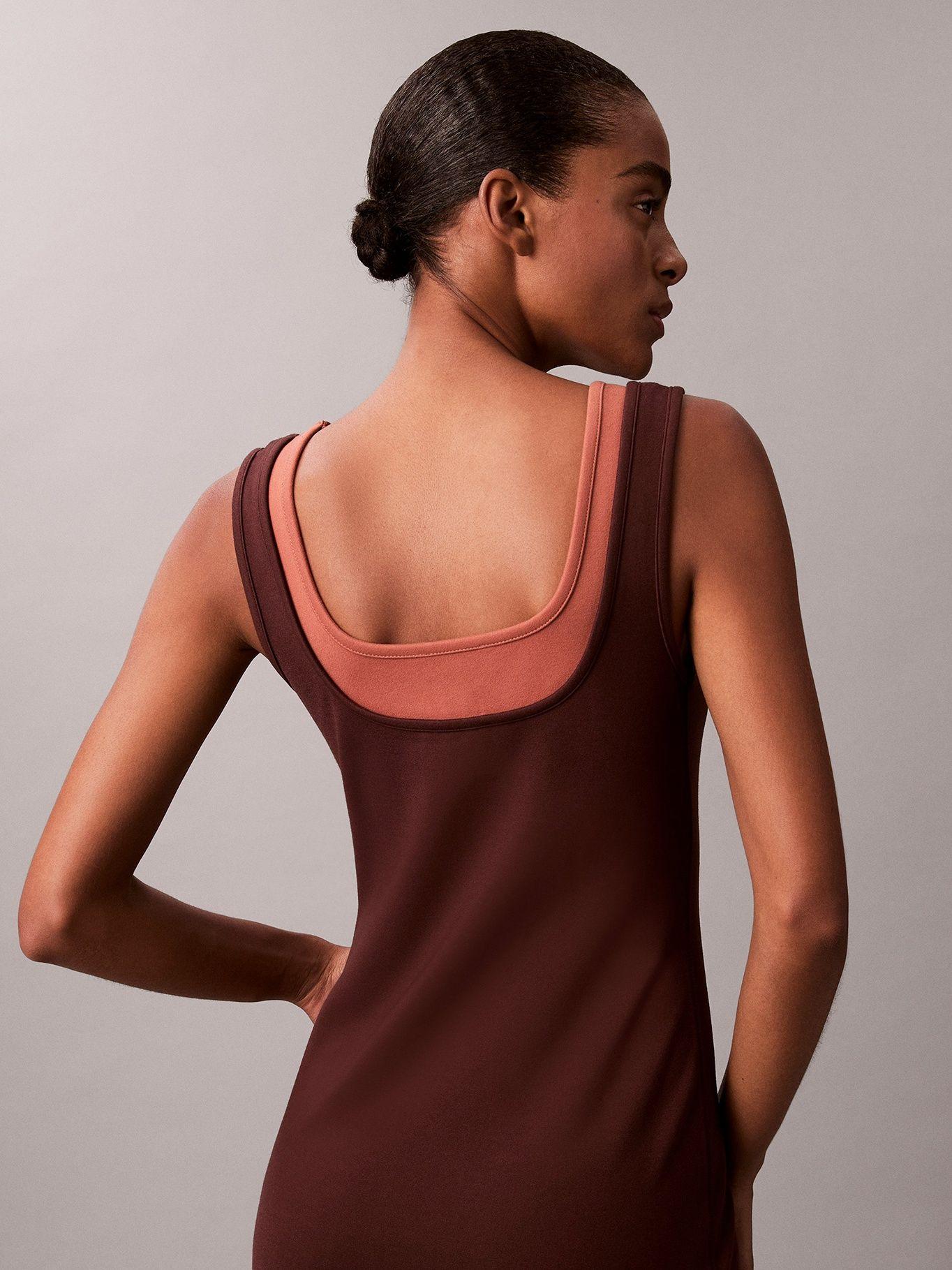 Vestido Midi Interlock Cafe Calvin Klein-2