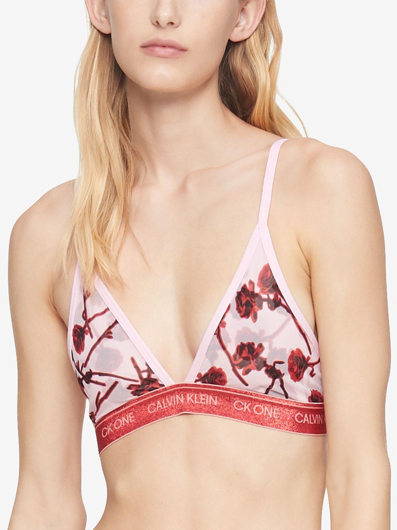 Bralette Glitter Rosa Calvin Klein-0