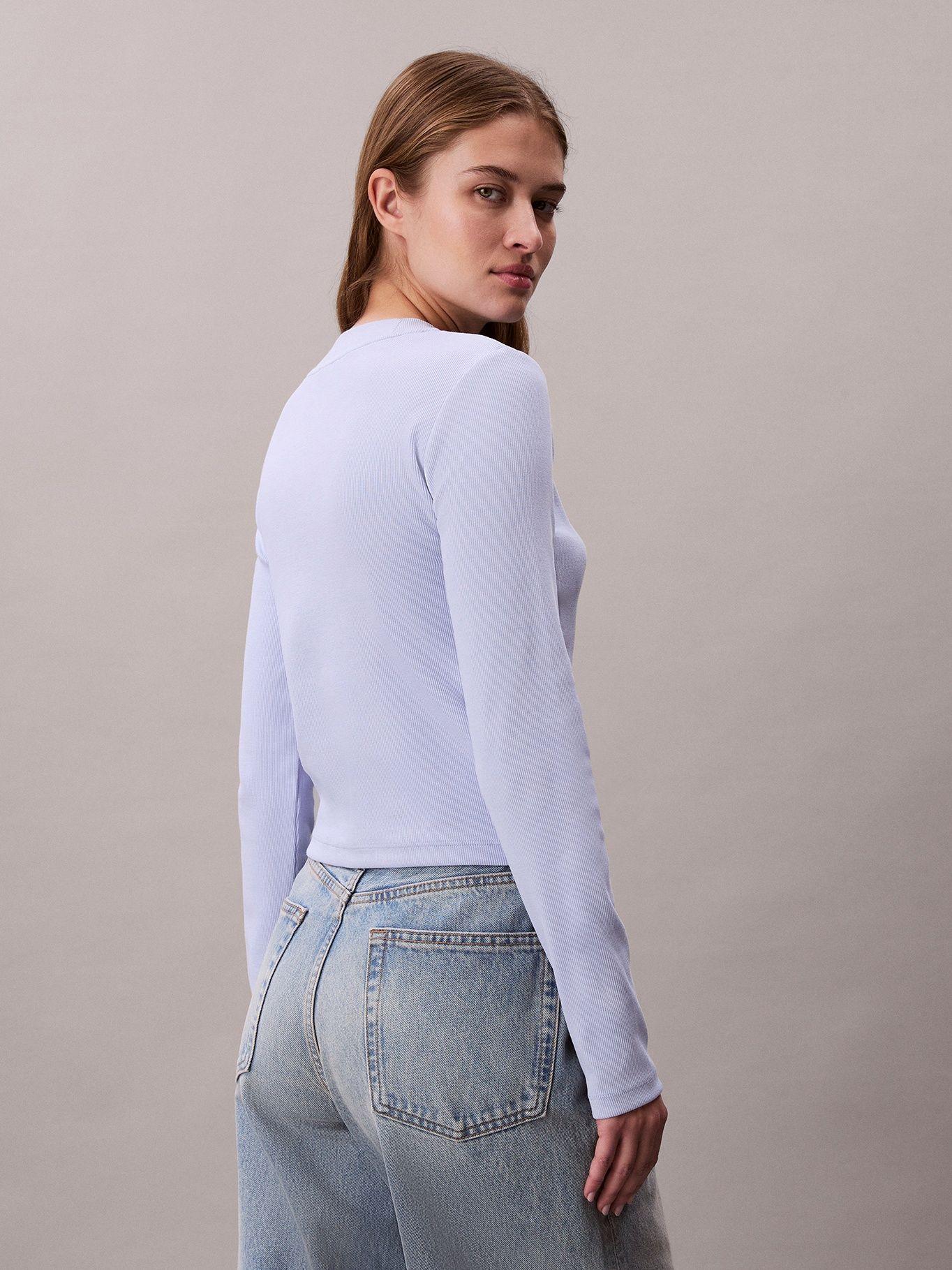 Polera Manga Larga Baby Tee Lila Calvin Klein-2