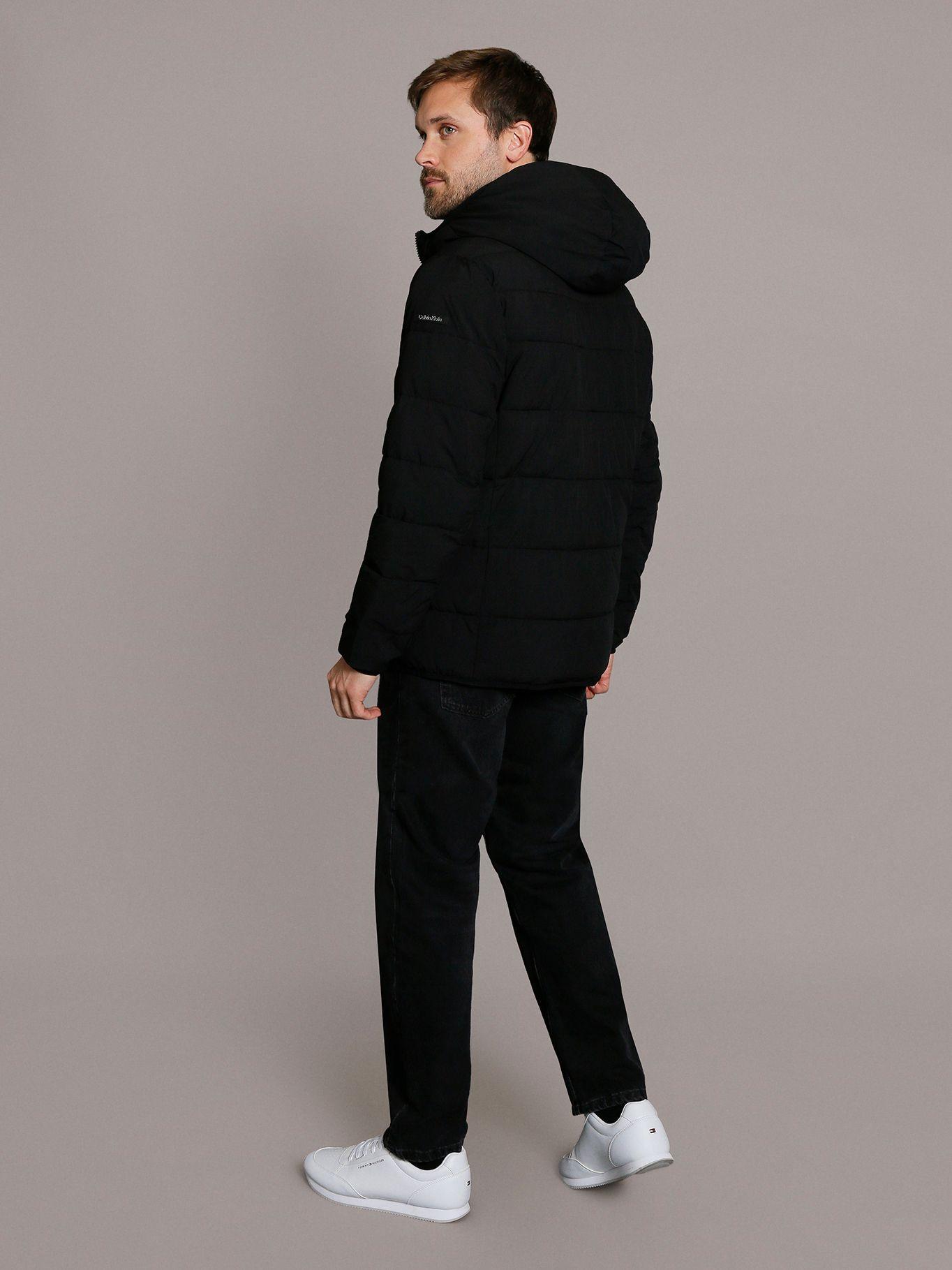 Parka con Gorro Stretch Negro Calvin Klein-2