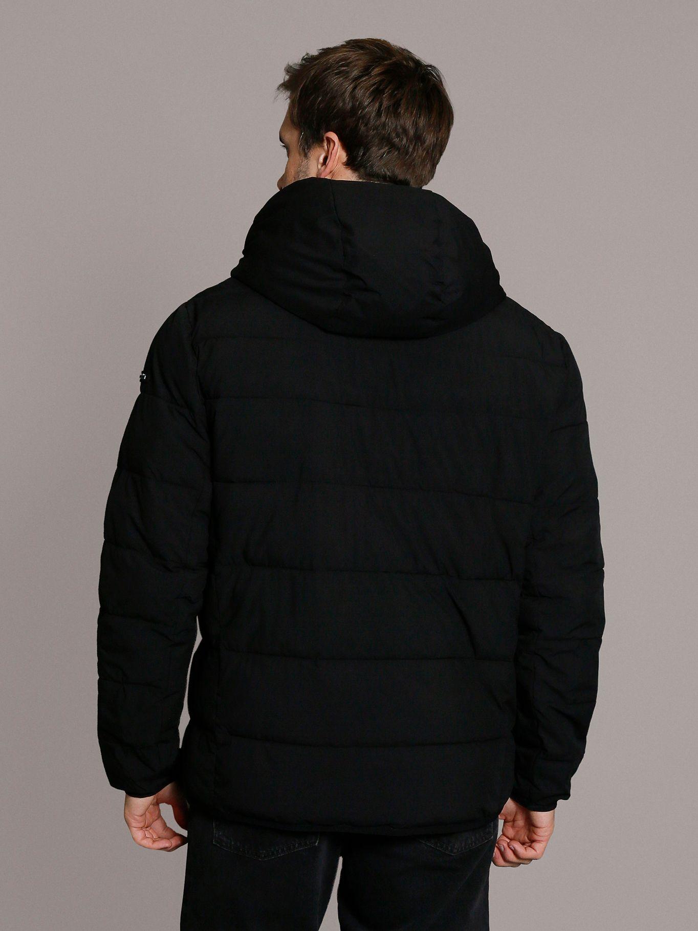 Parka con Gorro Stretch Negro Calvin Klein-3