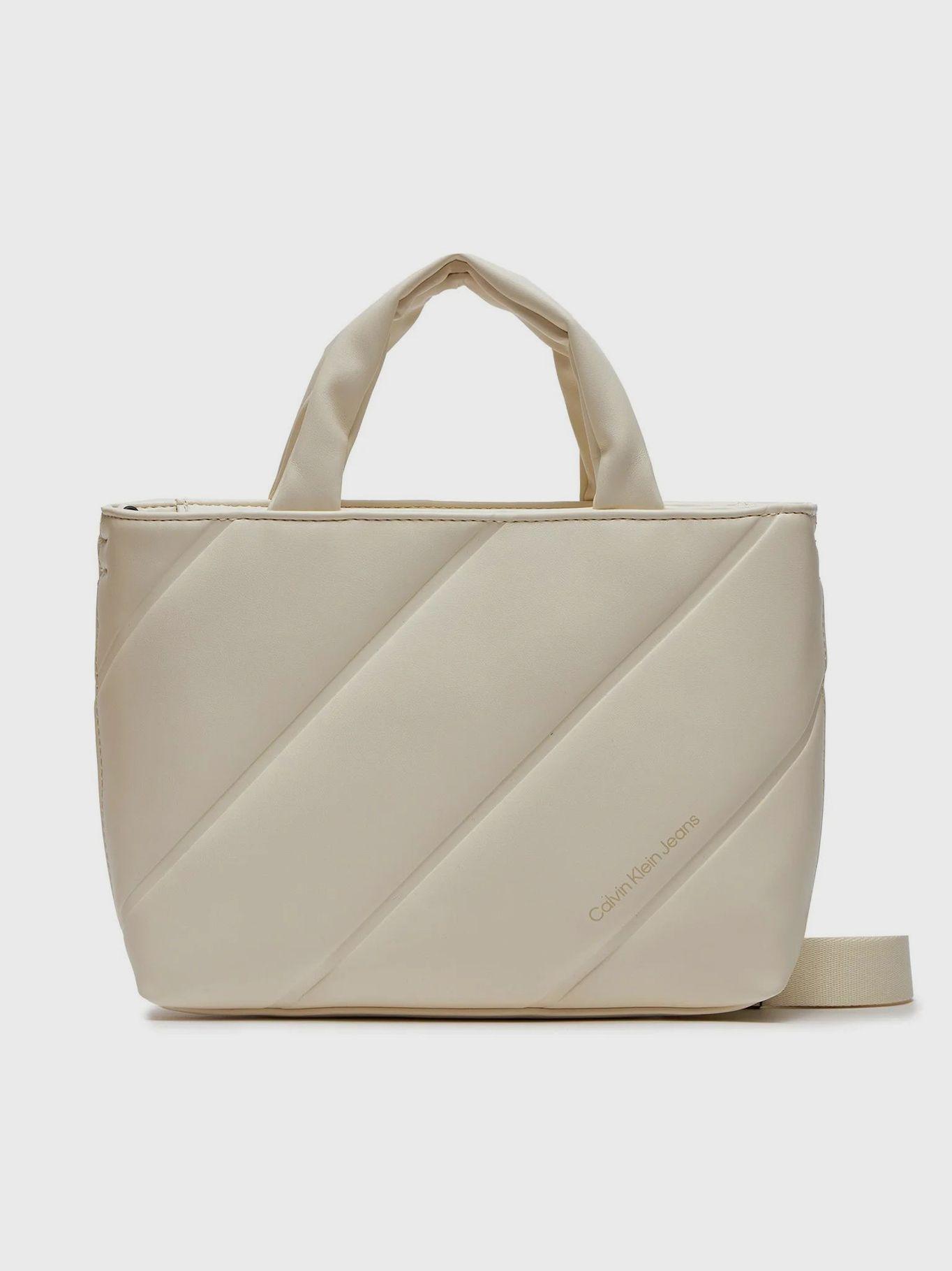 Cartera Tote Quilted Beige Calvin Klein-0