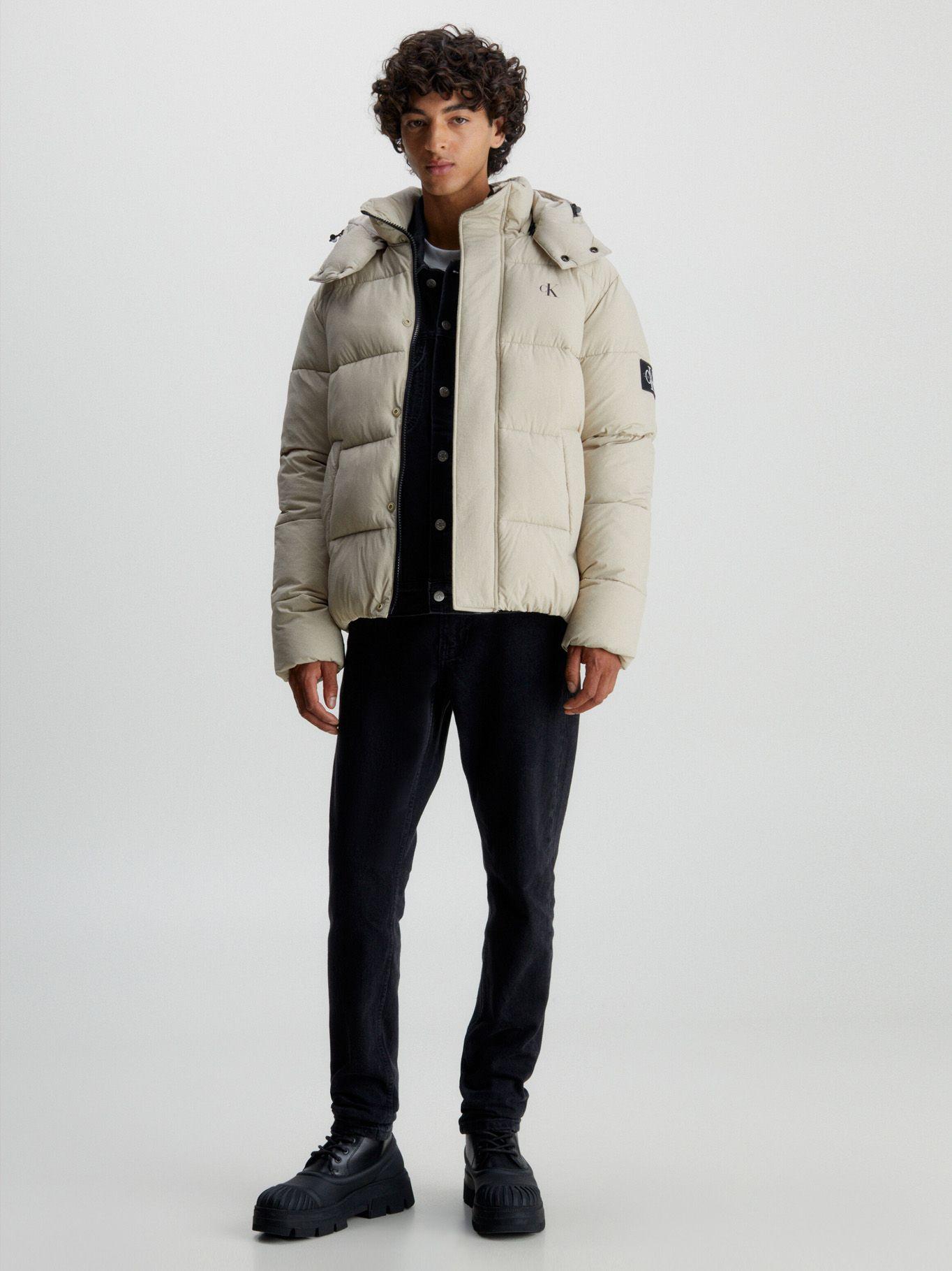 Parka Essentials Non Down Beige Calvin Klein-1