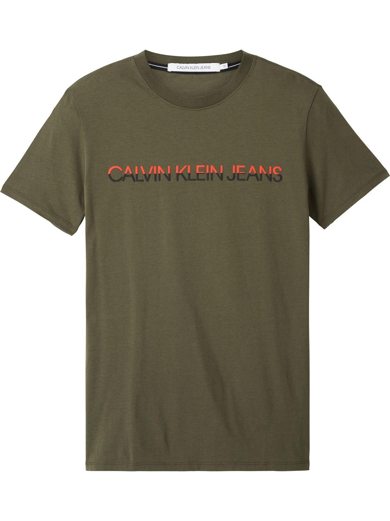 Polera Mixed Technique Verde Calvin Klein-0