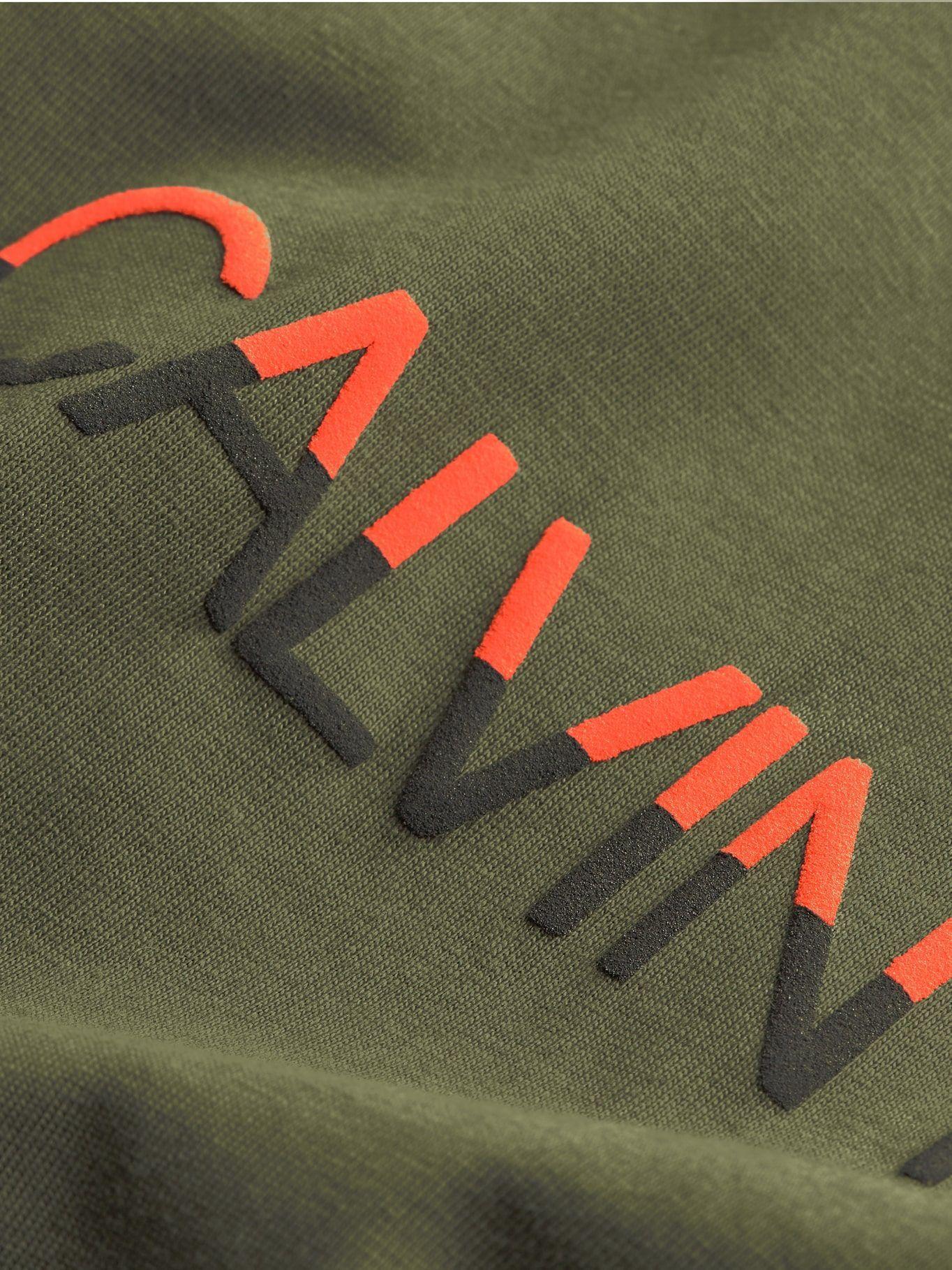 Polera Mixed Technique Verde Calvin Klein-1