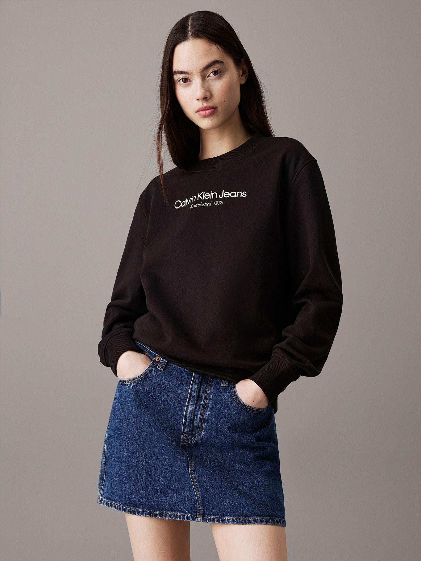 Polerón Institutional Graphic Negro Calvin Klein-0