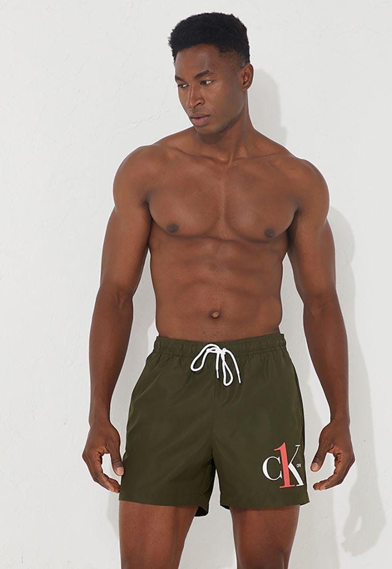 Traje de Baño Medium Drawstring Verde Calvin Klein-0