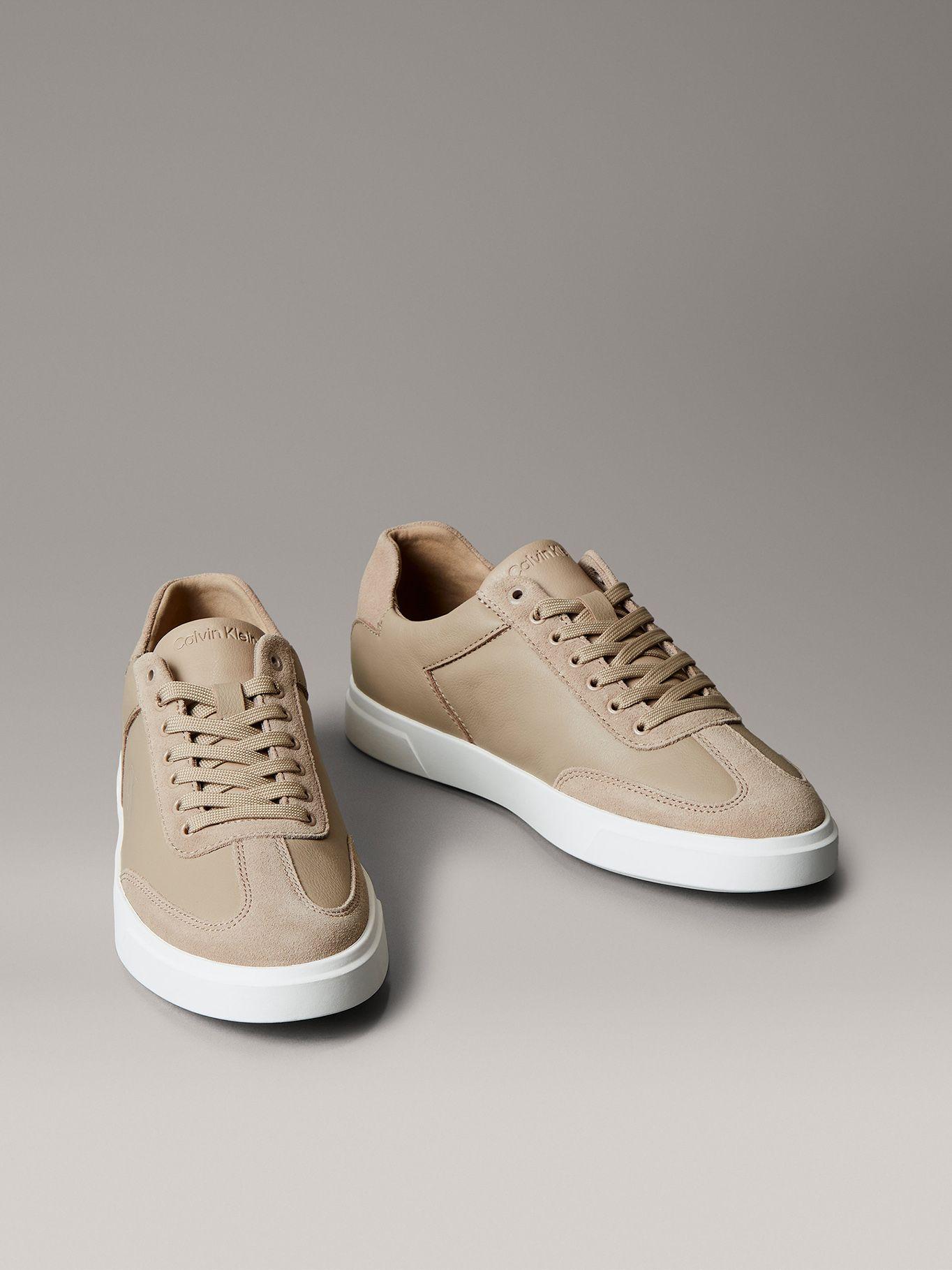 Zapatillas en Texturas Mixtas Beige Calvin Klein-0