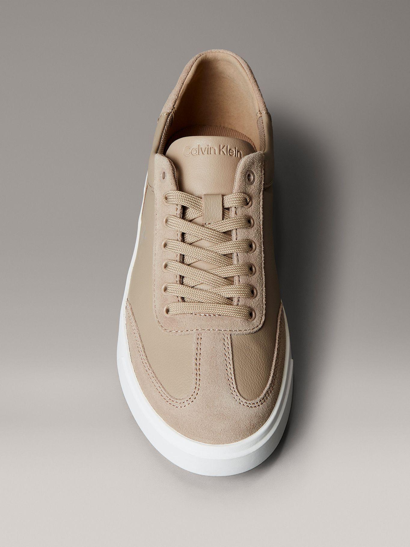 Zapatillas en Texturas Mixtas Beige Calvin Klein-2