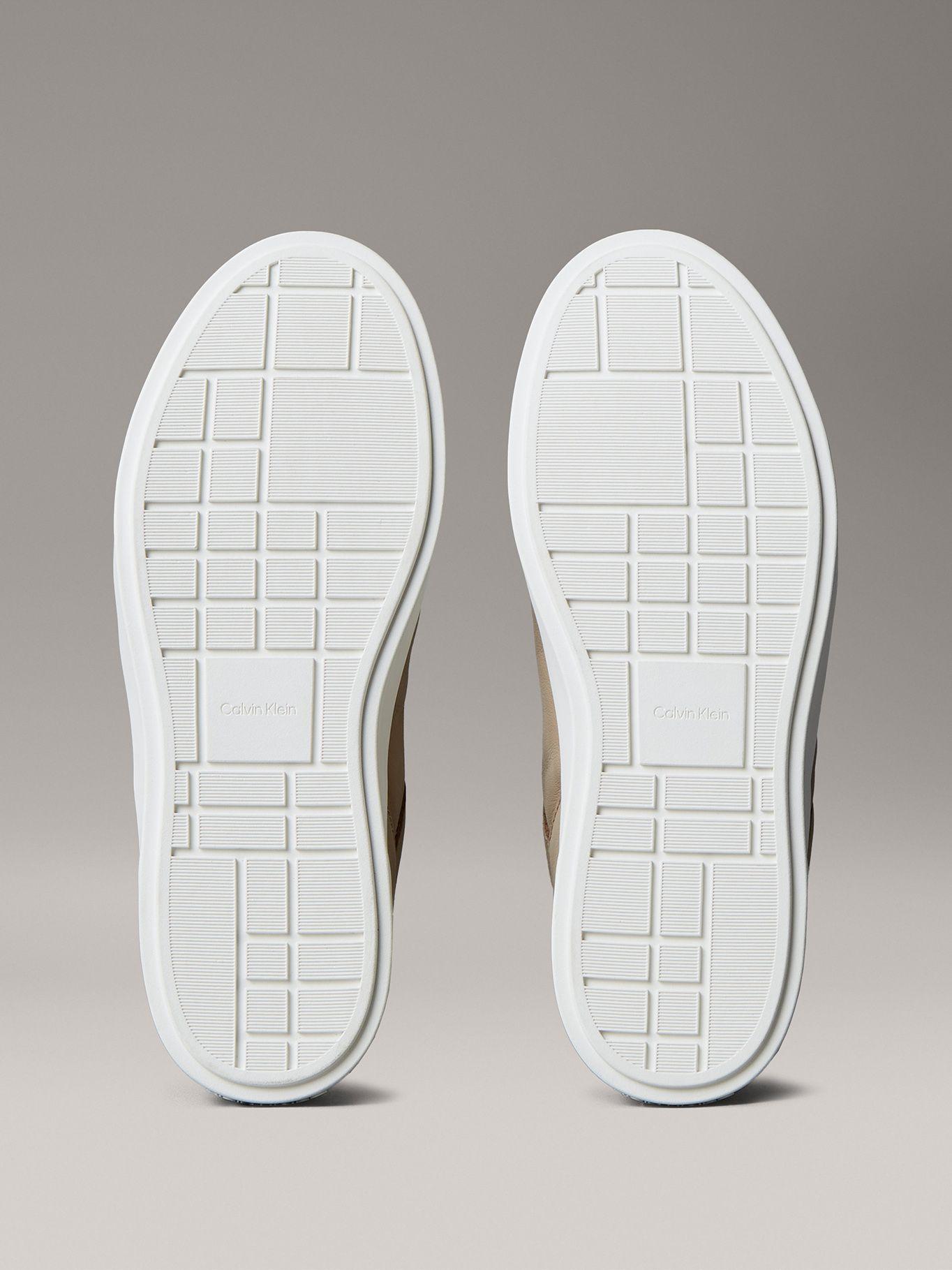 Zapatillas en Texturas Mixtas Beige Calvin Klein-3