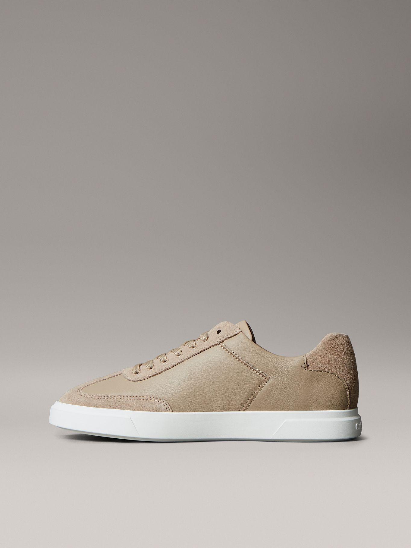 Zapatillas en Texturas Mixtas Beige Calvin Klein-5