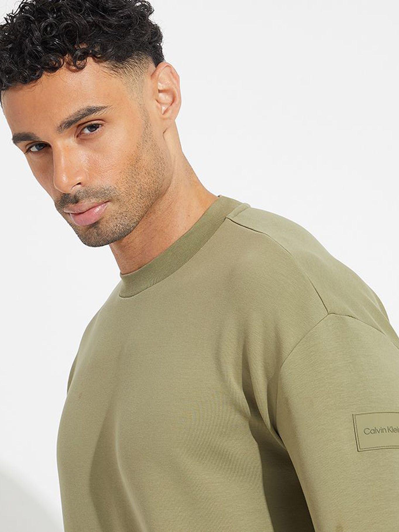 Polerón Color Block Interlock Verde Calvin Klein-3