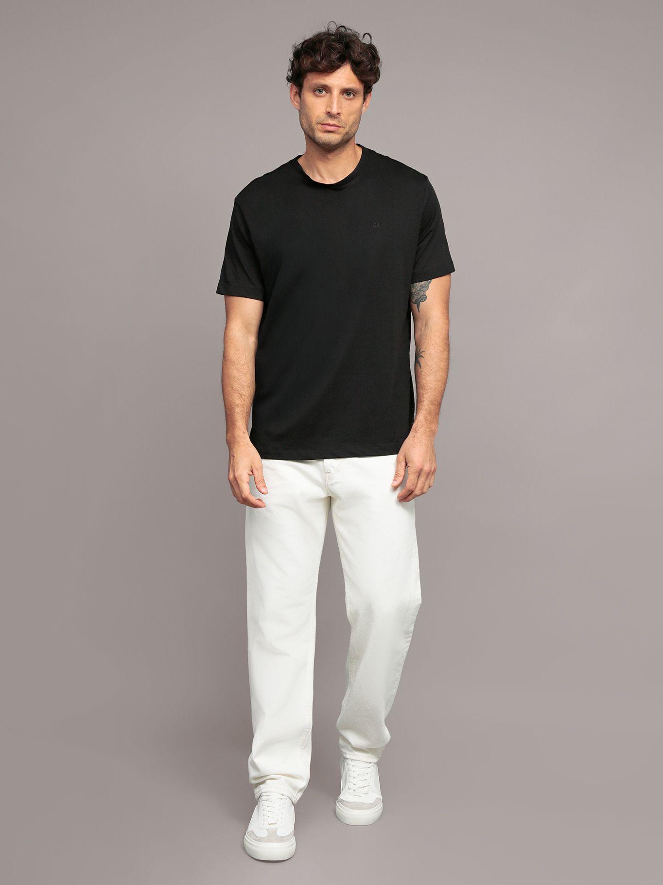 Polera Básica Jacquard Negro Calvin Klein-1