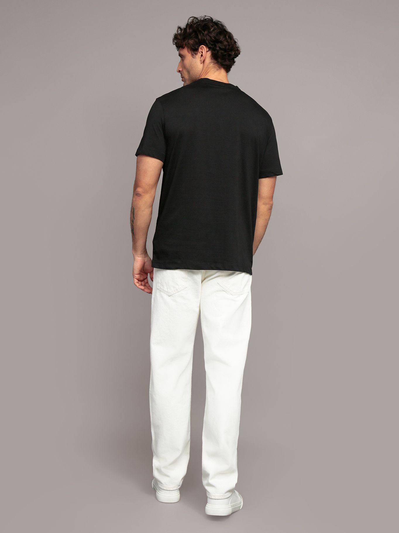 Polera Básica Jacquard Negro Calvin Klein-2