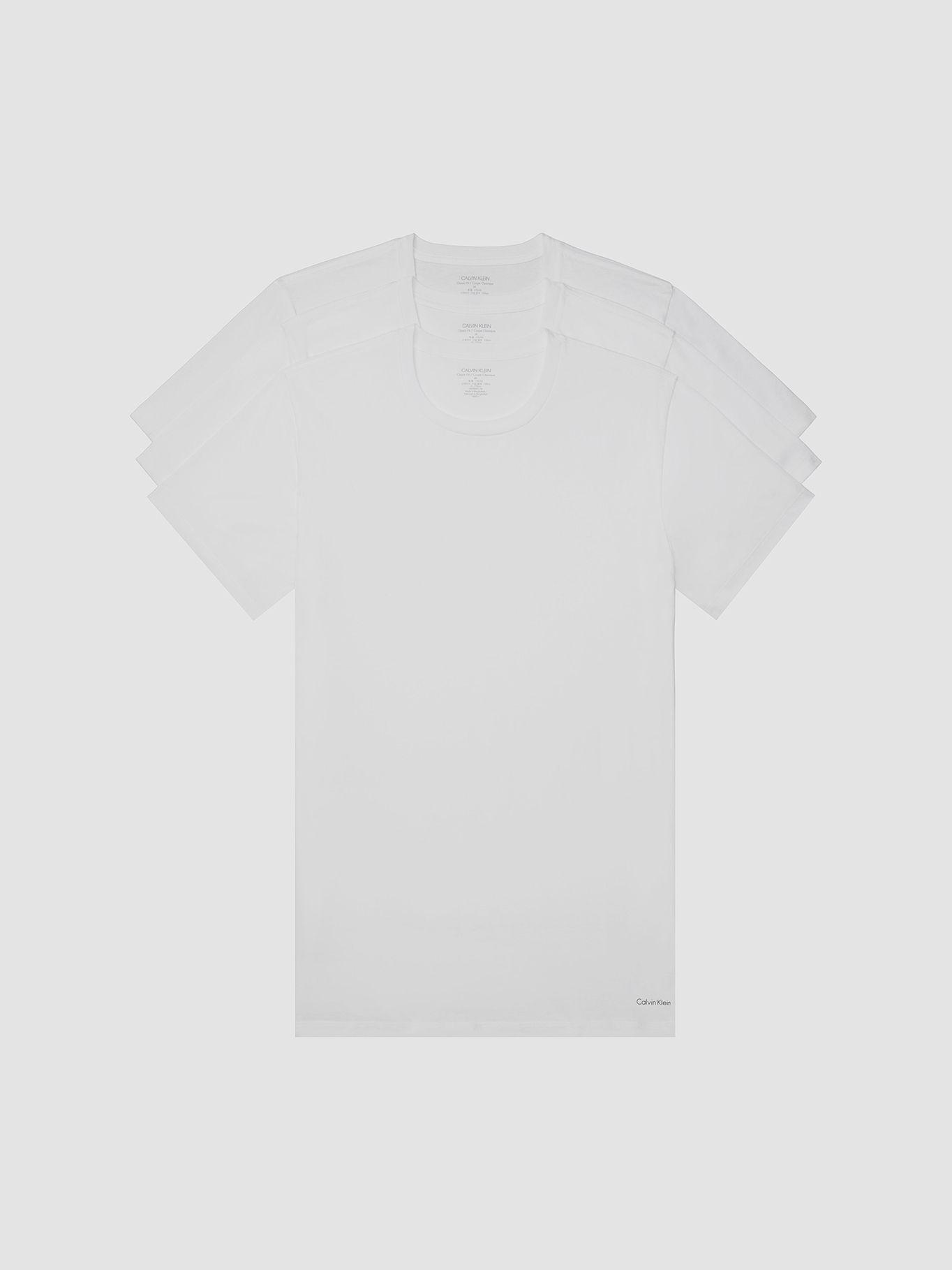 Pack de 3 Camisetas Cotton Classics Blanco Calvin Klein-0