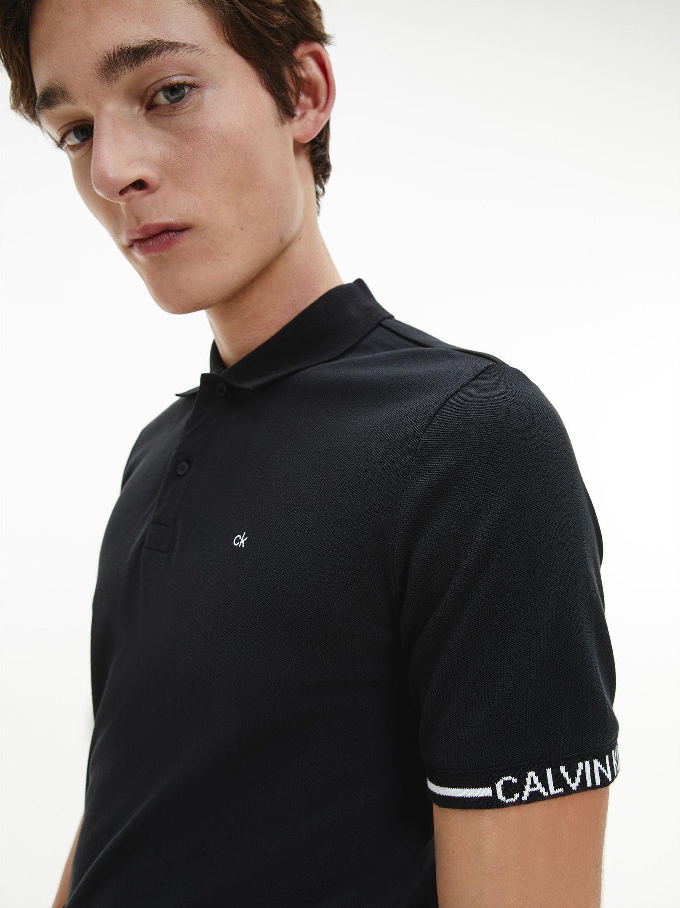Polo Logo Cuff Negro Calvin Klein-2