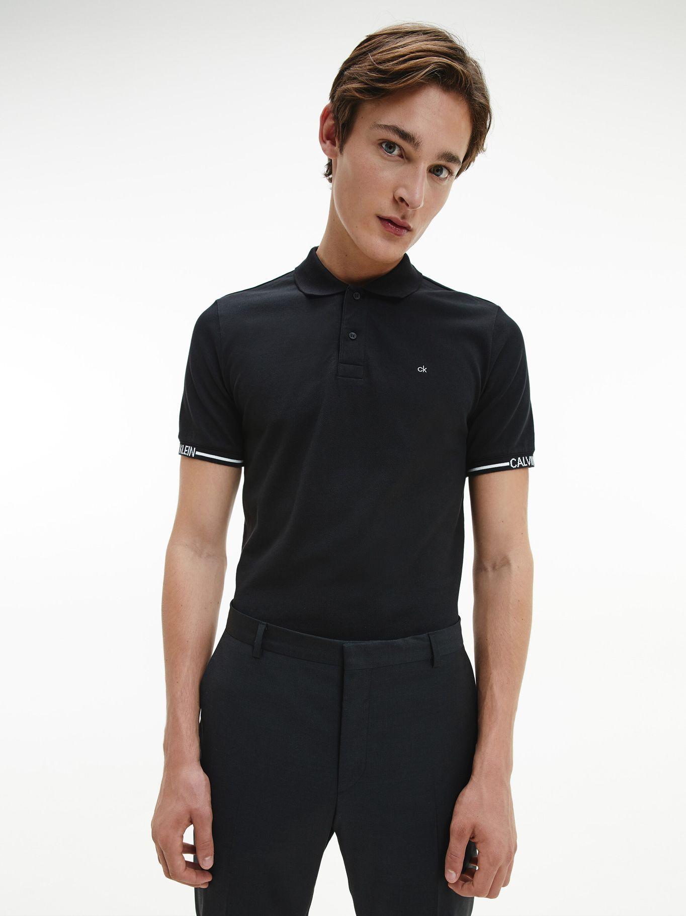Polo Logo Cuff Negro Calvin Klein-3
