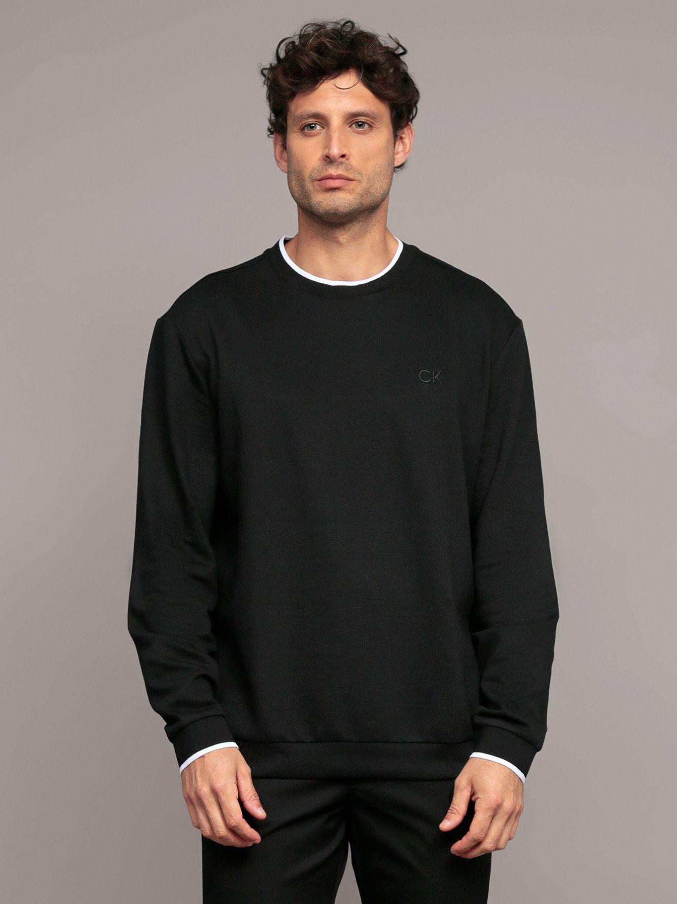 Polerón con Ribetes Contrastantes Negro Calvin Klein-0